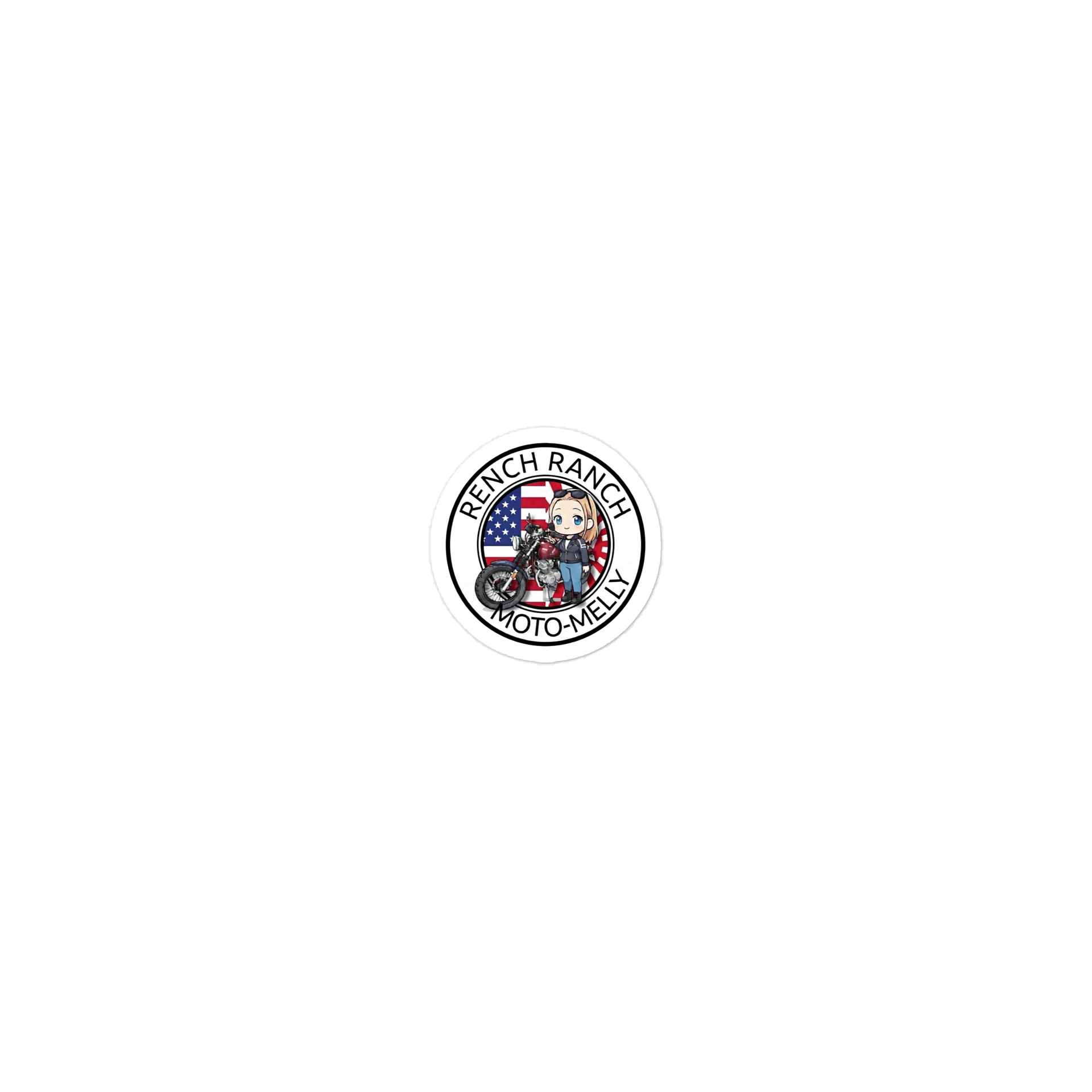 Barney & Moto-Melly USA & Japan Die-Cut Sticker product image (1)