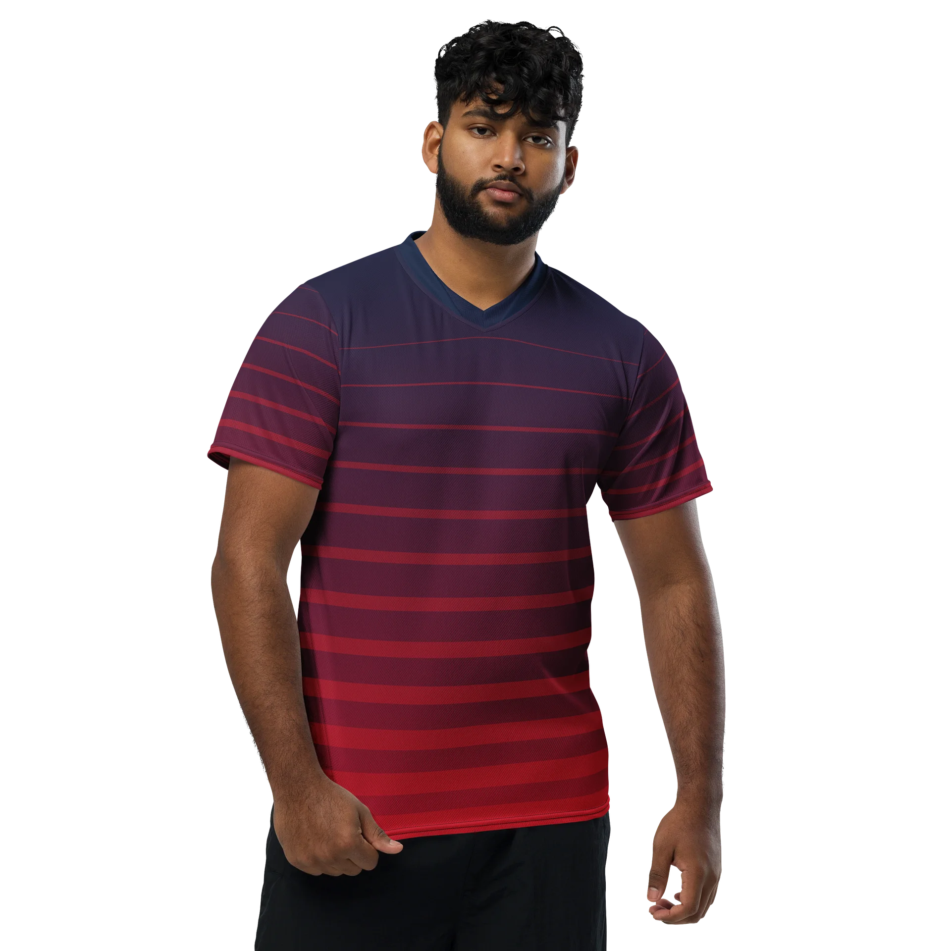 Neon Horizon Abstract Sports Jersey product image (1)