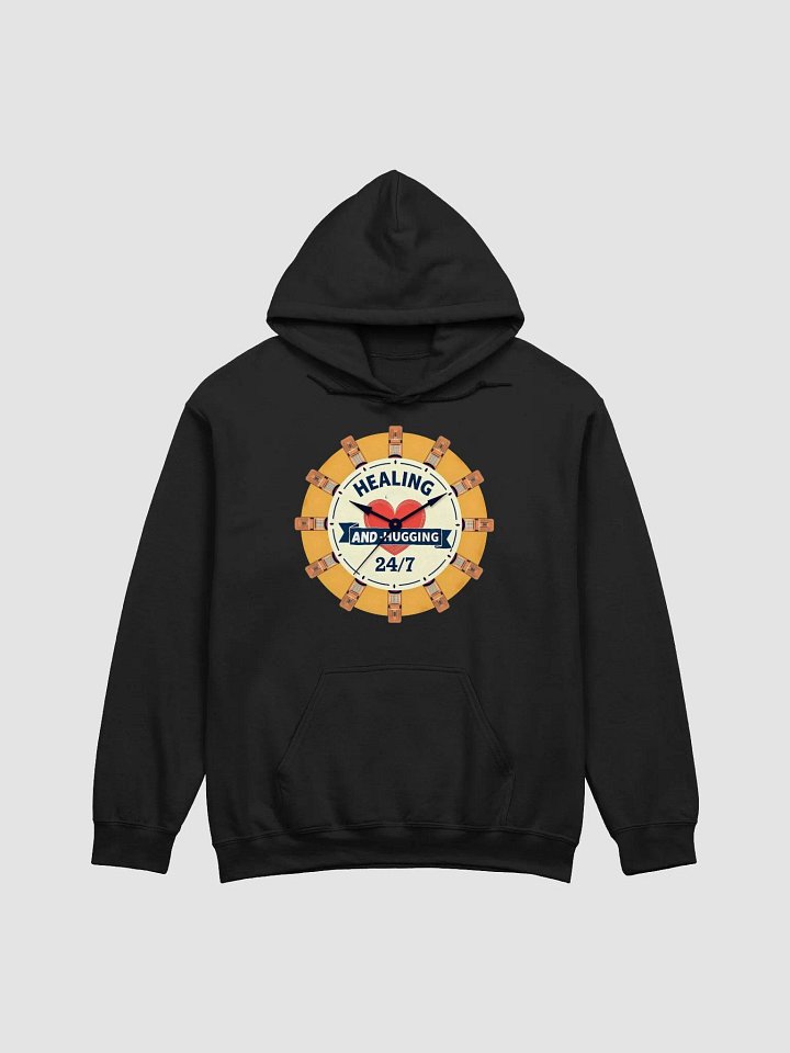 Healing & Hugging 24/7 Clock Hoodie product image (10)