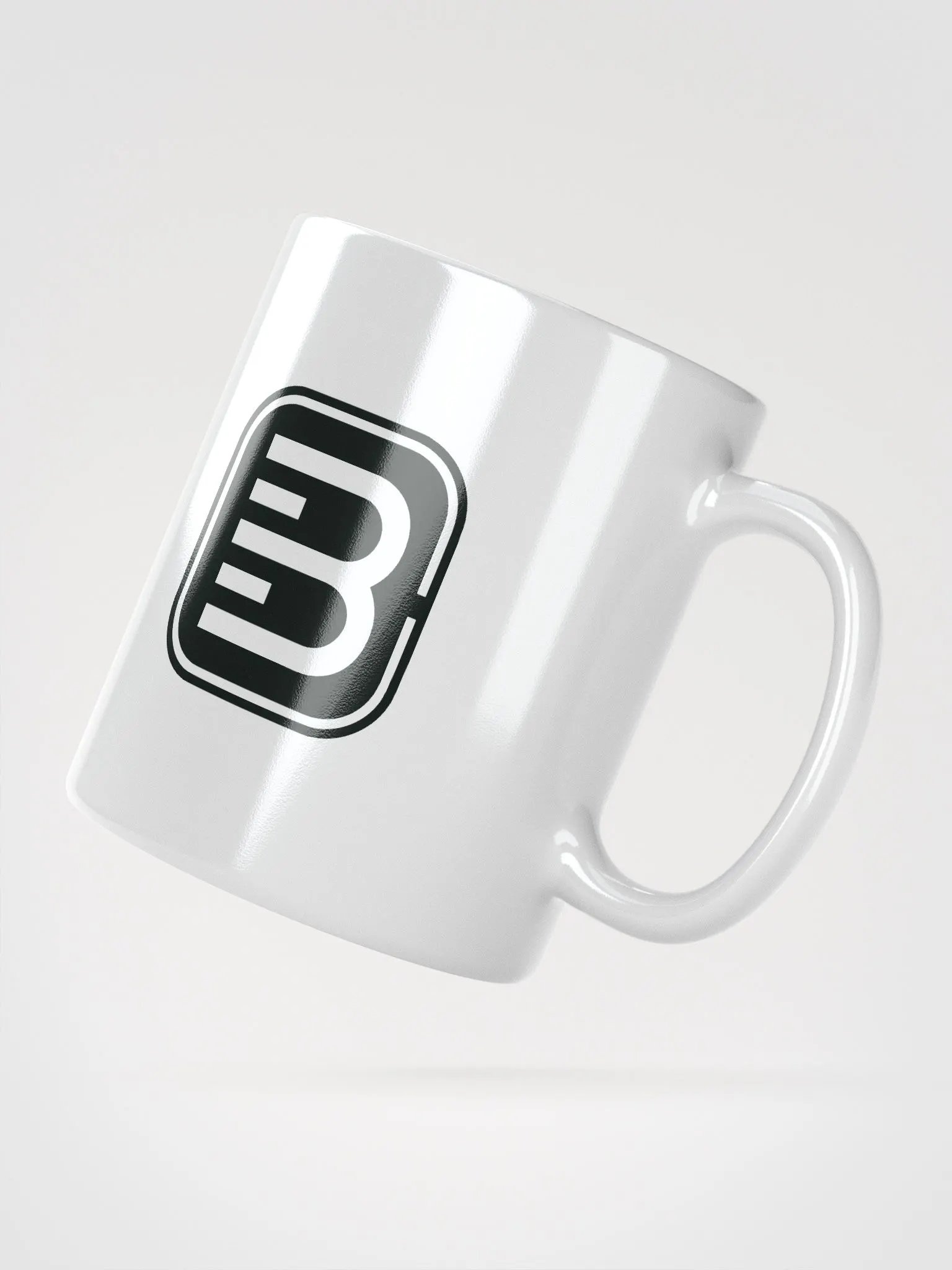 Weiß glänzende Tasse product image (6)