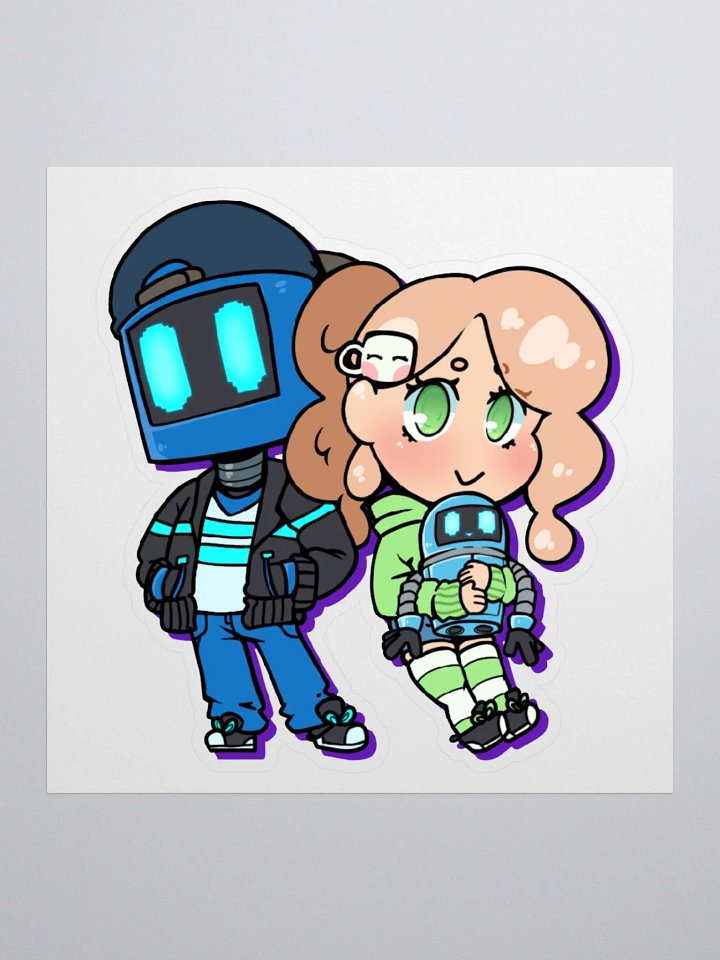Don Meg & Otto Snuggle Chibi Sticker product image (1)