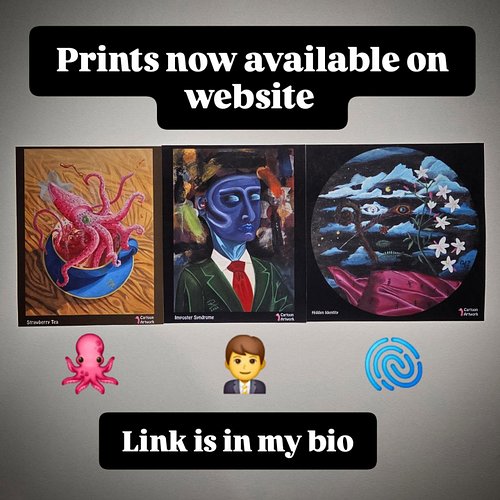 Strawberry tea, imposter syndrome and hidden identity are now available as prints.
#artstudio #artistsofinstagram #artprintfo...