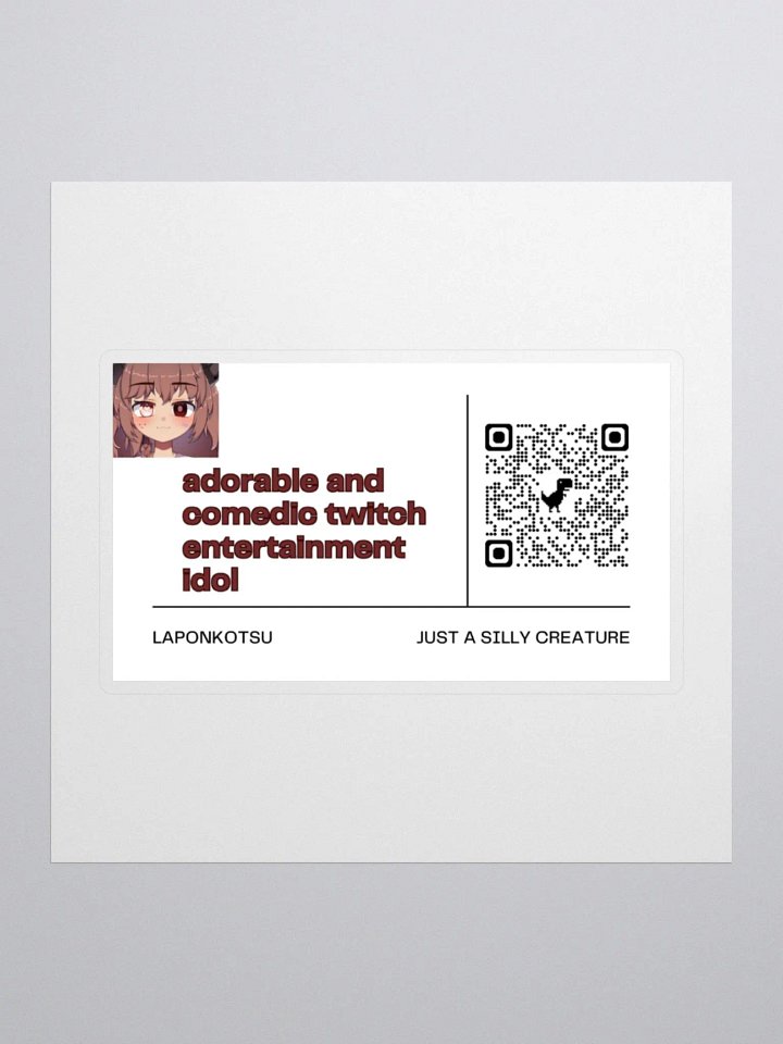 Adorable and comedic regular card sticker product image (1)