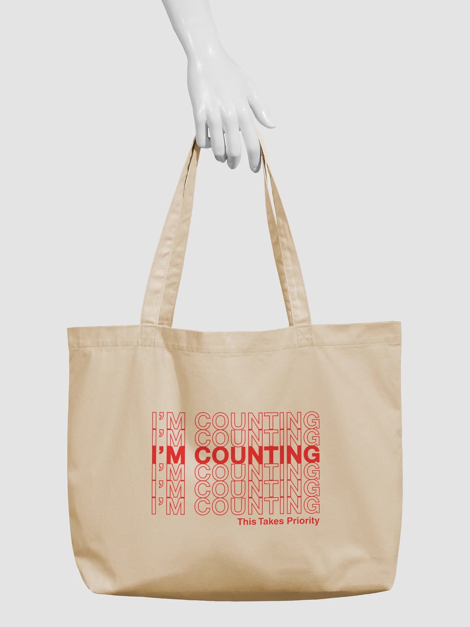 Cotton Tote Bag - I'm Counting product image (6)
