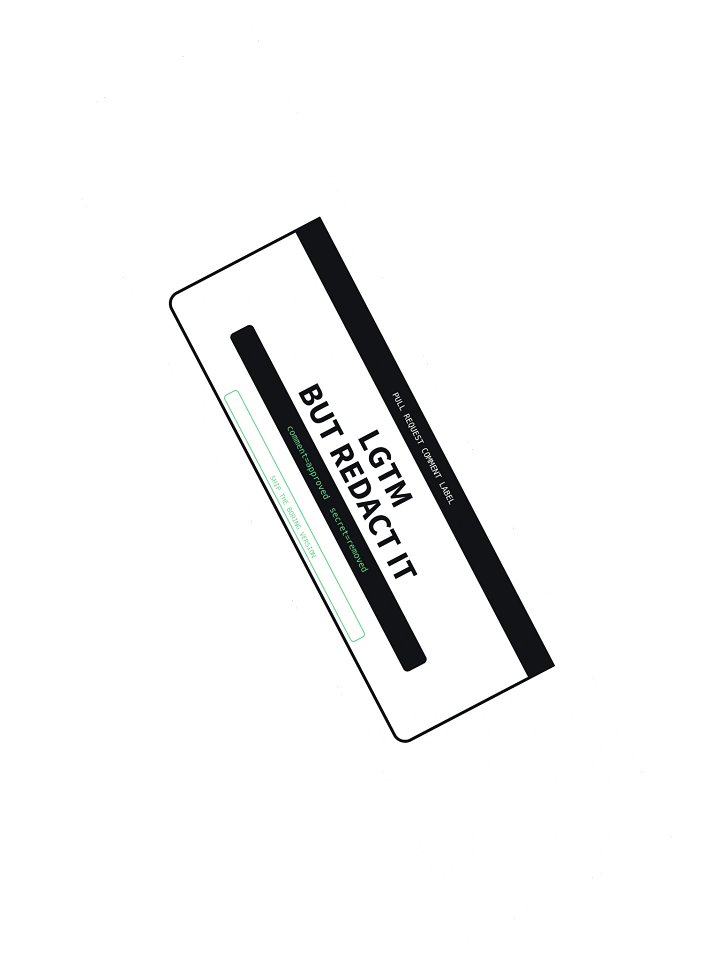 LGTM But Redact It Sticker product image (2)