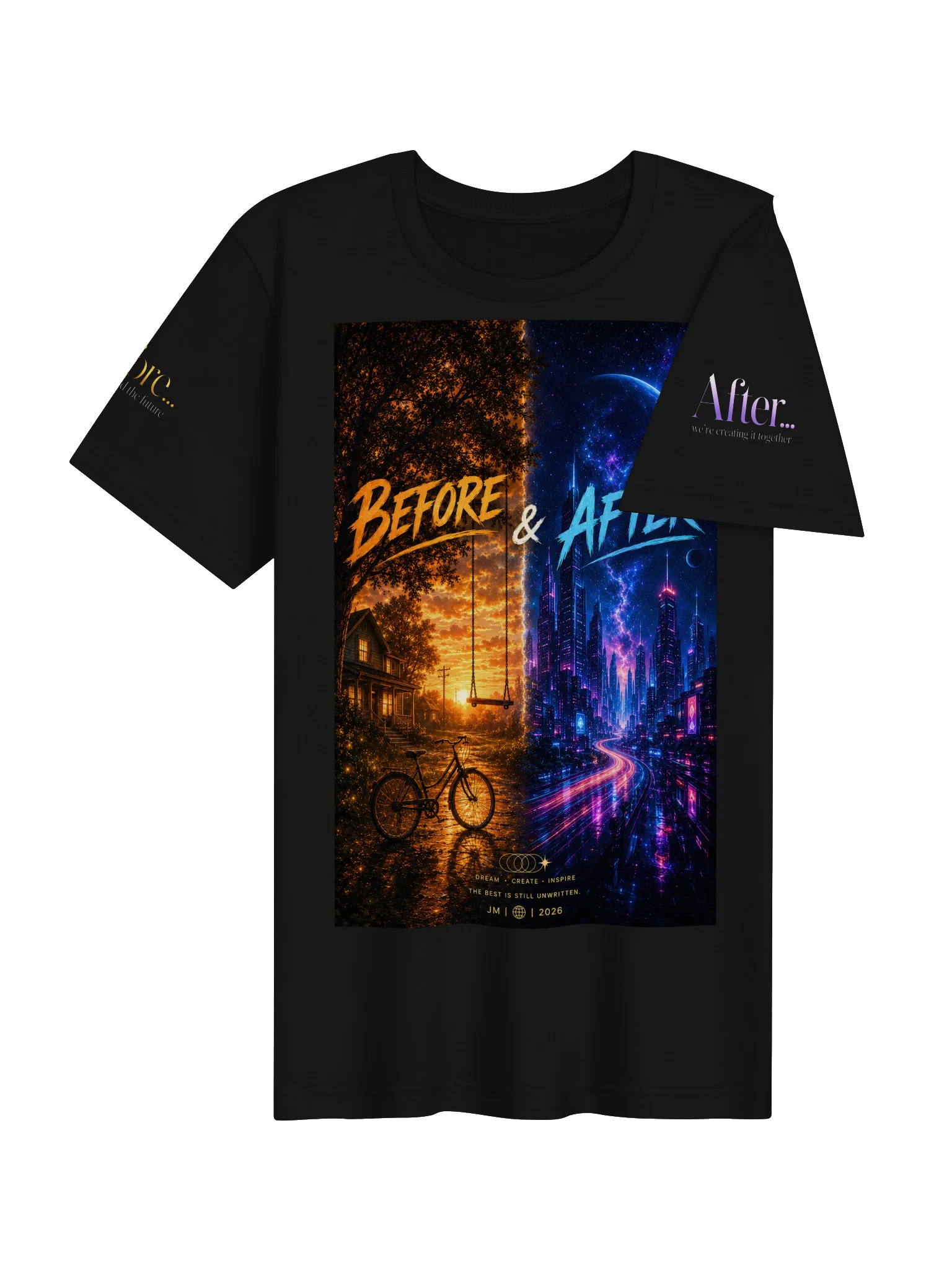 Before & After: Two Worlds T-Shirt product image (3)