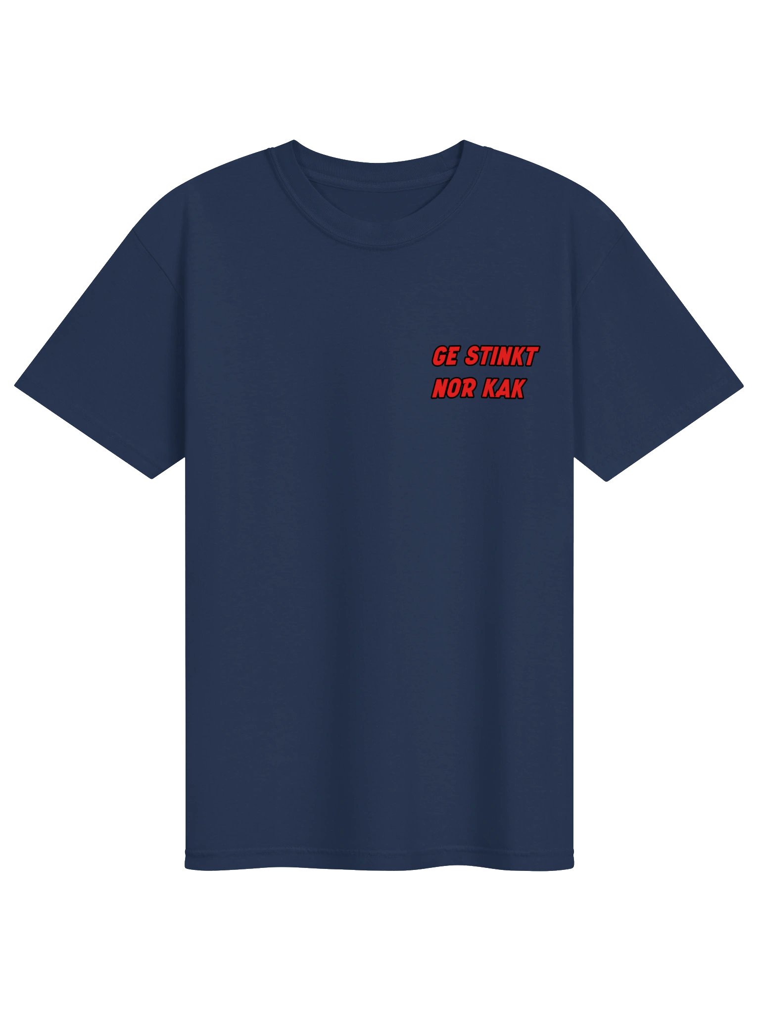 Bold Red Text Graphic Tee- GE SINKT NOR KAK! product image (2)