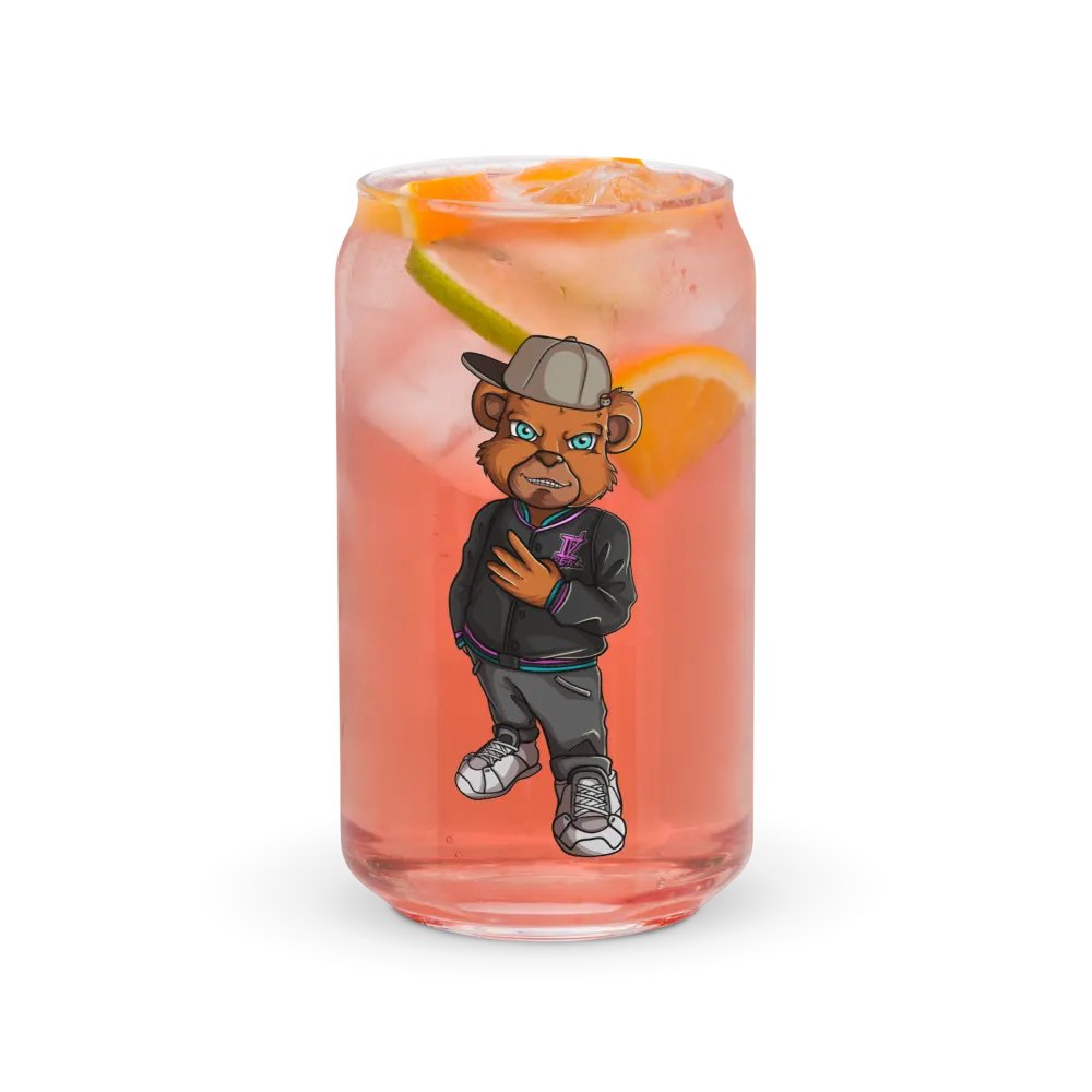 Standing Bear Glass Can product image (5)