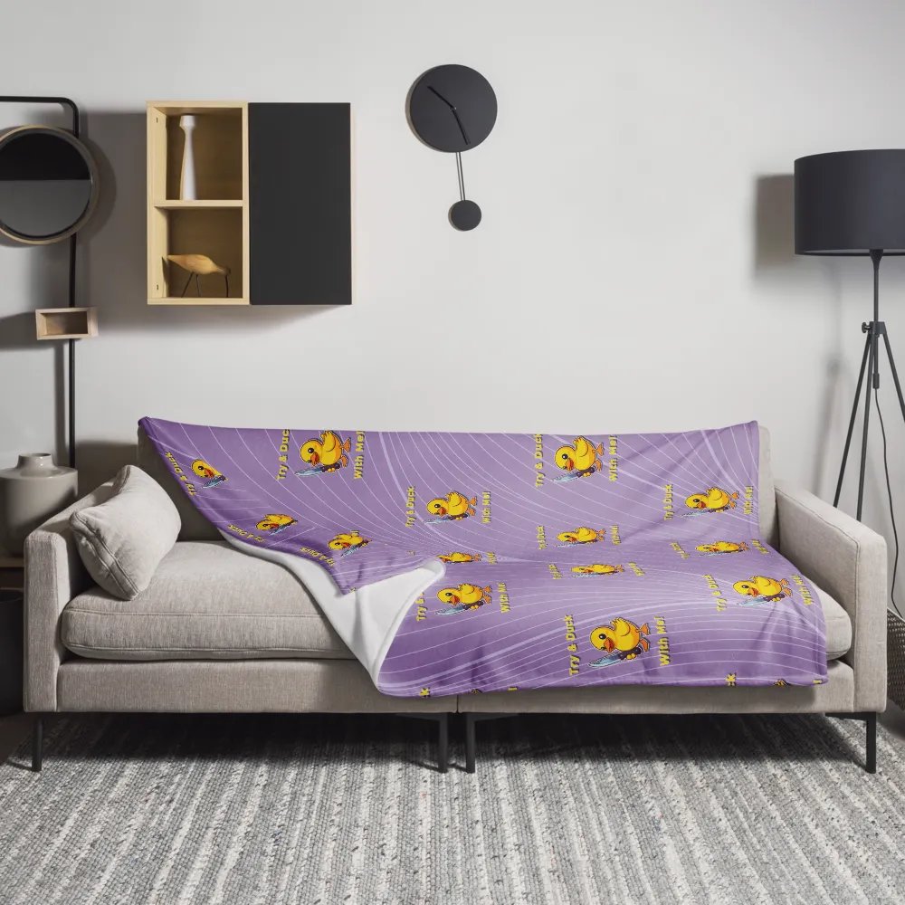 Quack & Slash Throw Blanket product image (11)