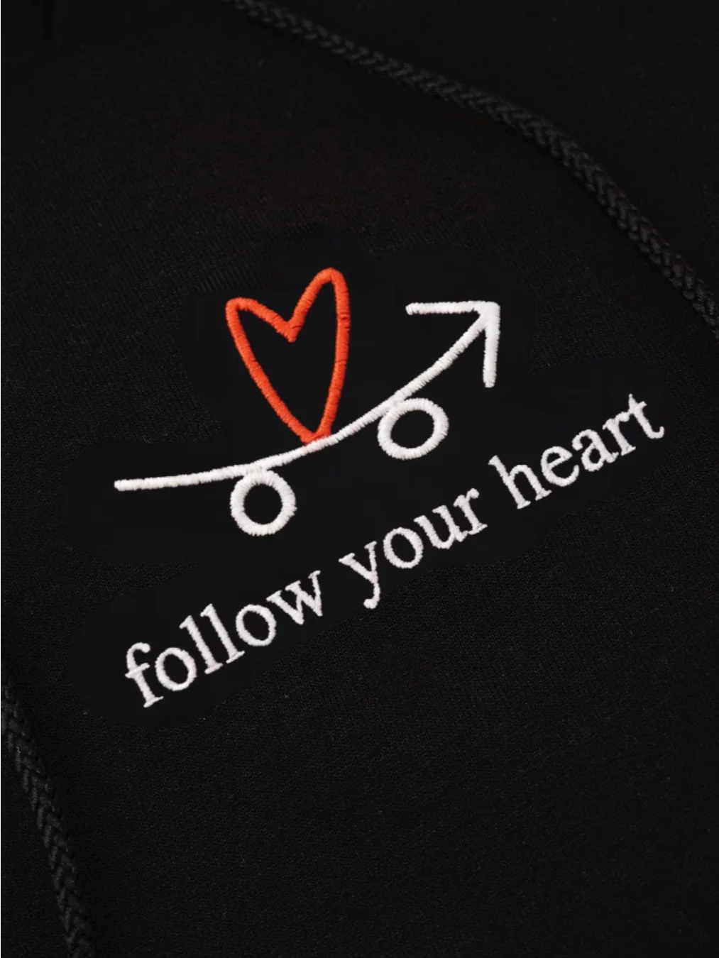 Follow Your Heart Embroidered Hoodie product image (2)