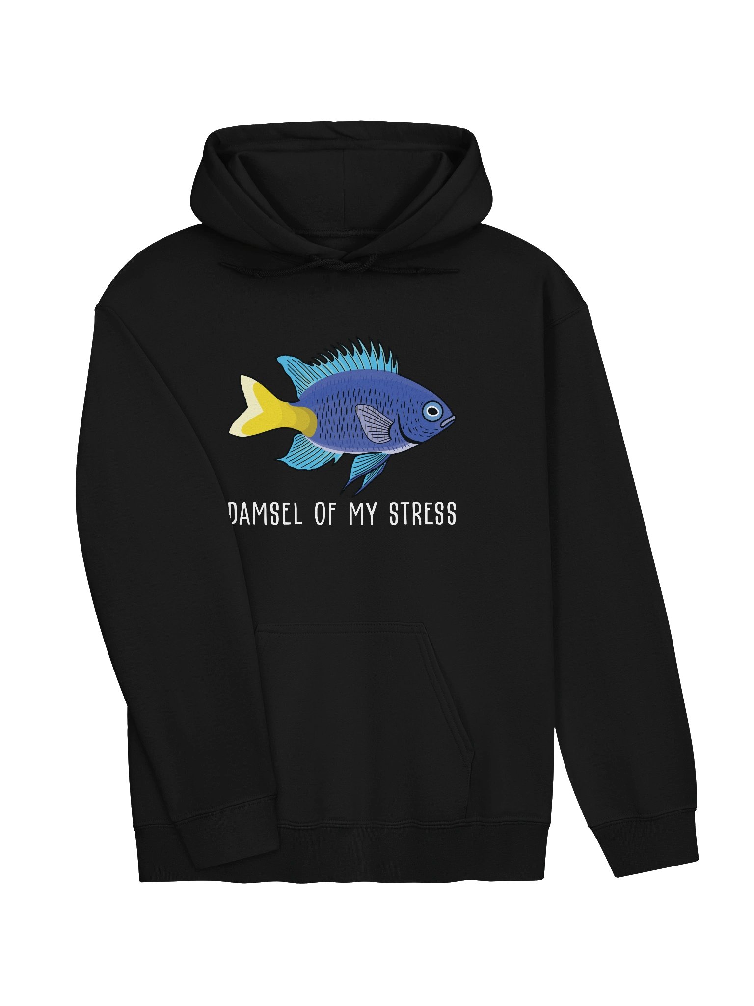 Damsel of My Stress Yellowtail Damsel Hoodie for Reef Aquarium Lovers product image (15)