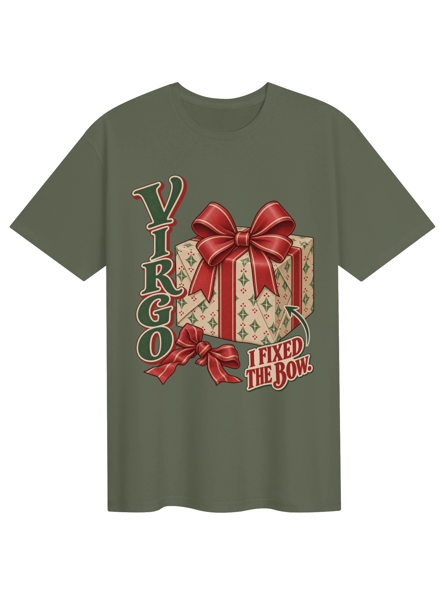 Virgo I Fixed the Bow Christmas T-Shirt product image (1)