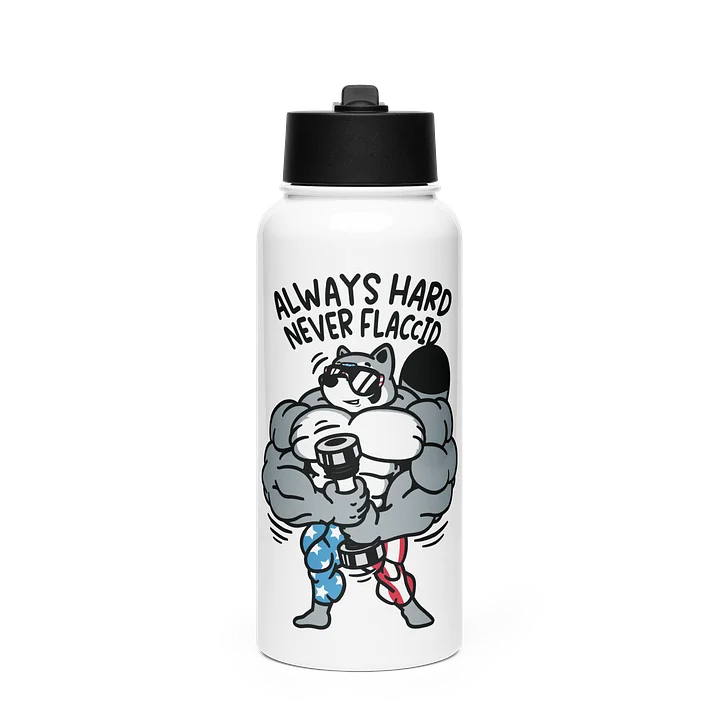Always Hard, Never Flaccid Steel Water Bottle product image (1)