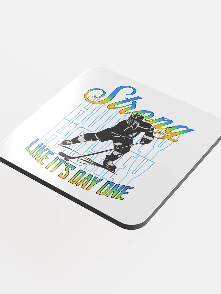 Like Its Day One Hockey Silhouette Coaster product image (1)