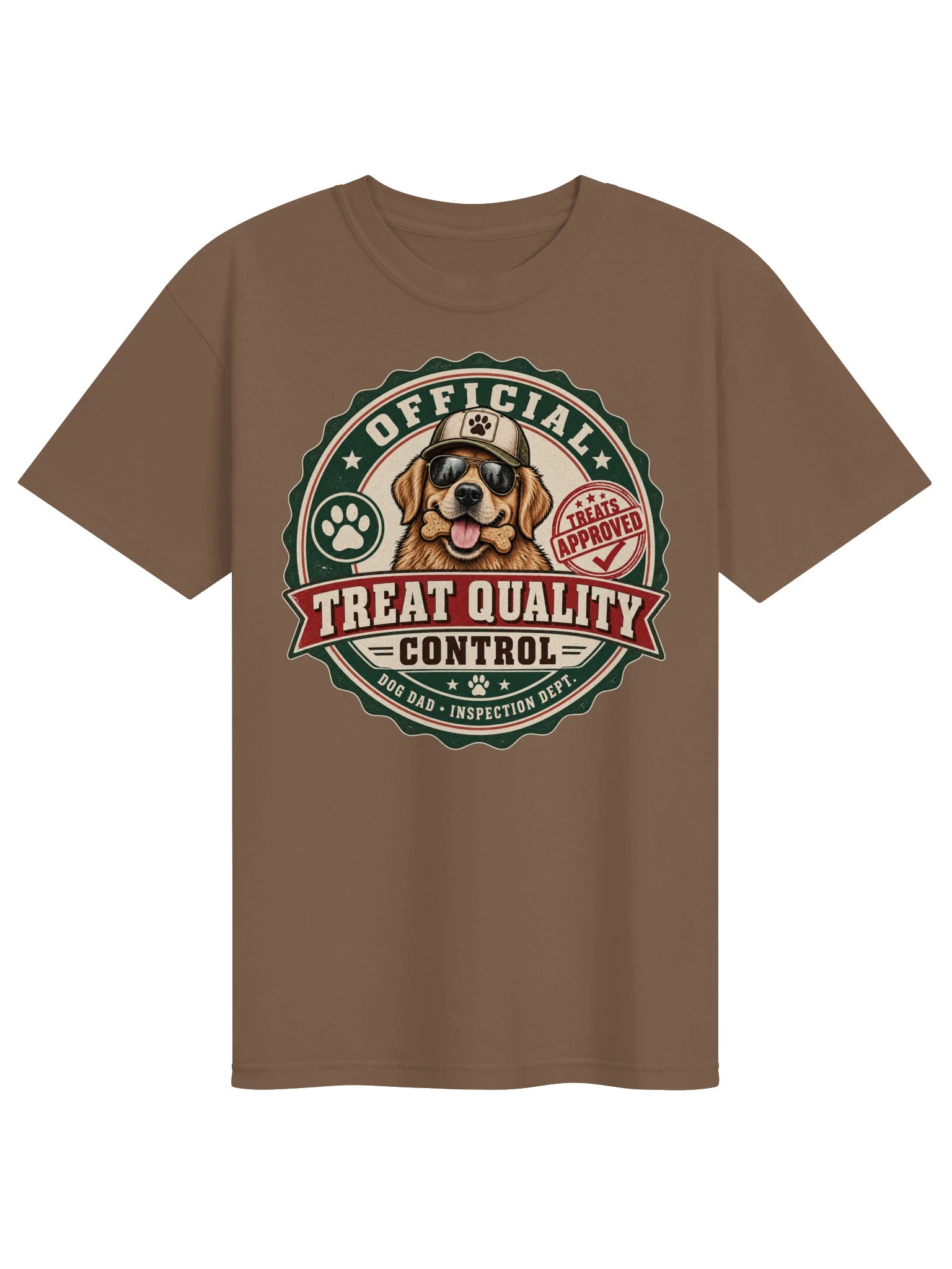 Official Treat Quality Control Comfort Colors Tee | Funny Dog Dad Shirt product image (2)