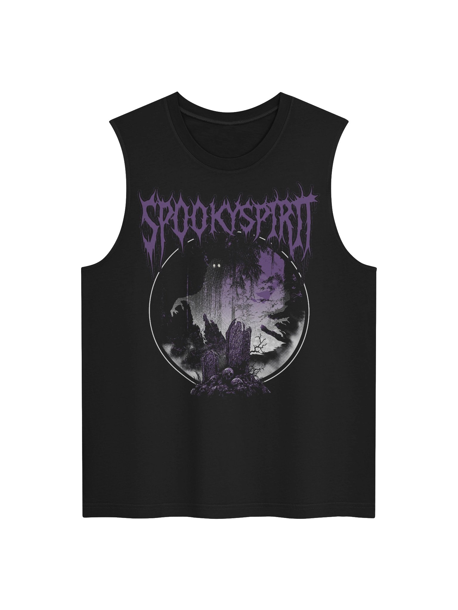 deathcore midnight haunting muscle tank product image (1)