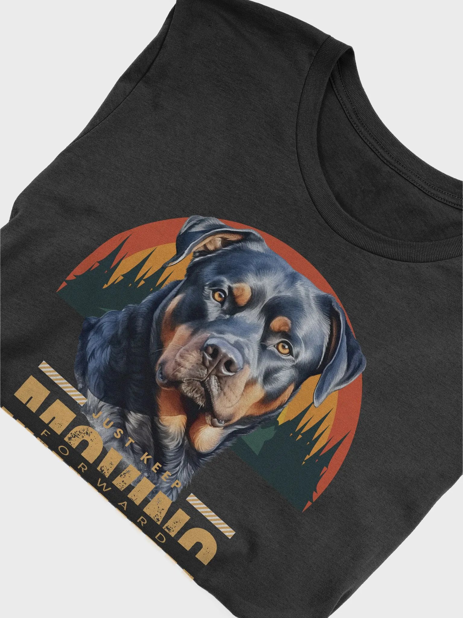 Rottweiler Keep Moving Forward Regular Fit T-shirt product image (5)