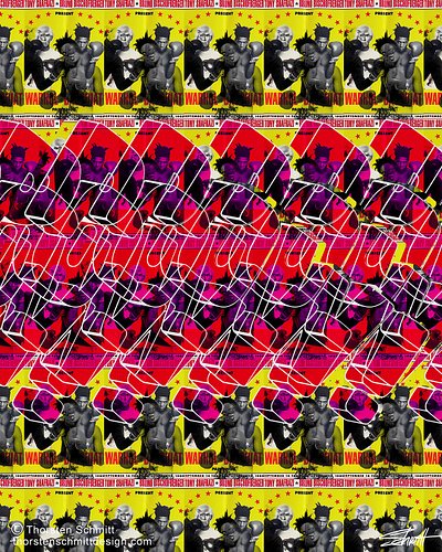 Optical Illusion Art. This image is 3D.
#Basquiat #warhol #art #opticalillusion #3D