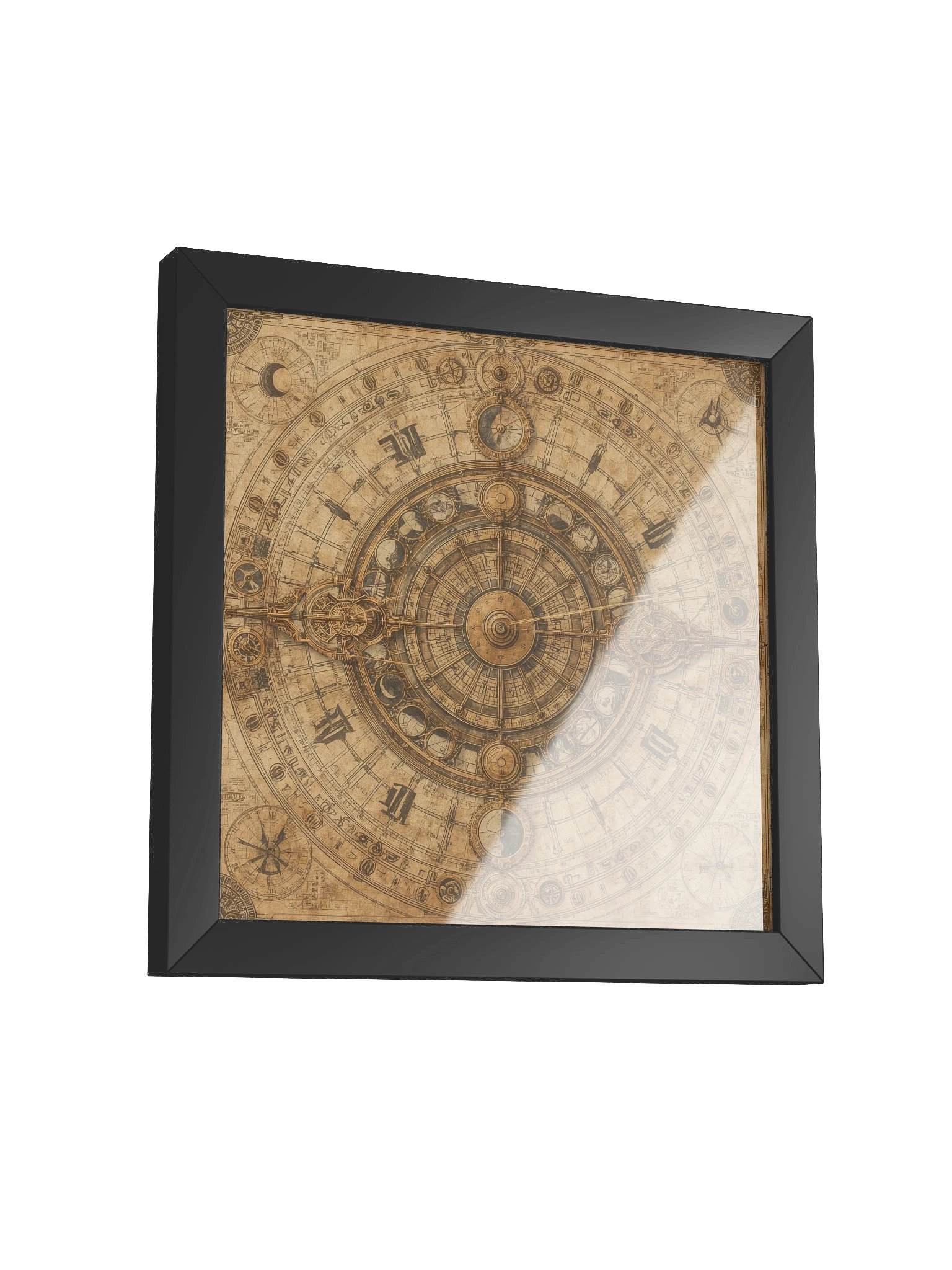 The Chronos Engine - Framed Square Poster (Black Frame) product image (3)