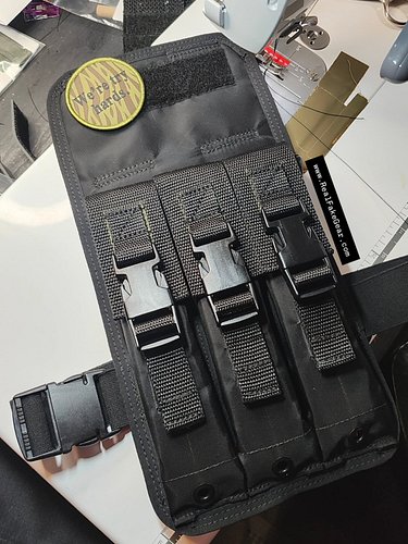 Prototype 2026 version Mp5 drop leg! Packcloth and 1000D, polypropylene webbing and 