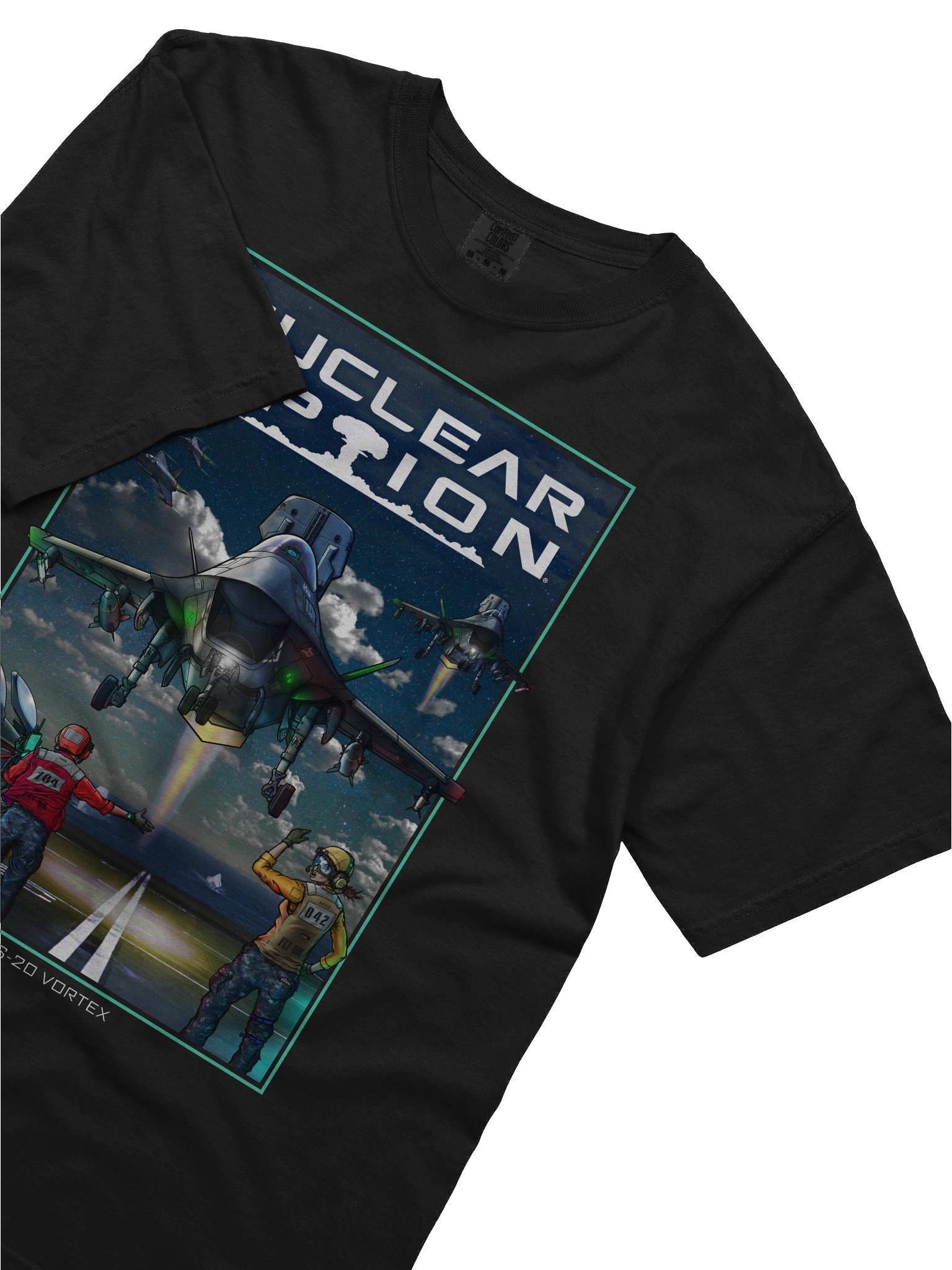 Vortex - Grey Flat (Night) Tee product image (5)