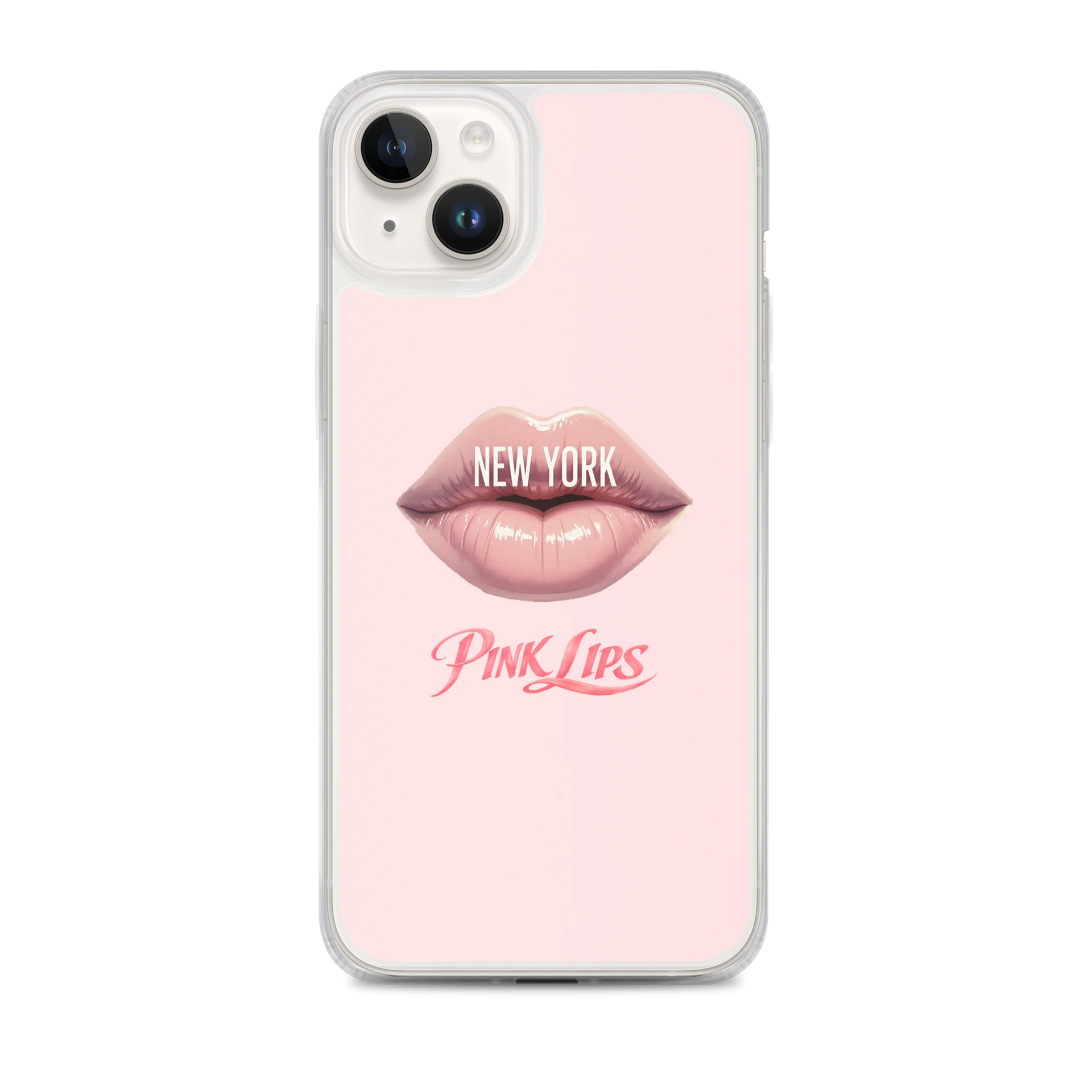 New York Pink Lips iPhone Case by AdrenRush product image (1)