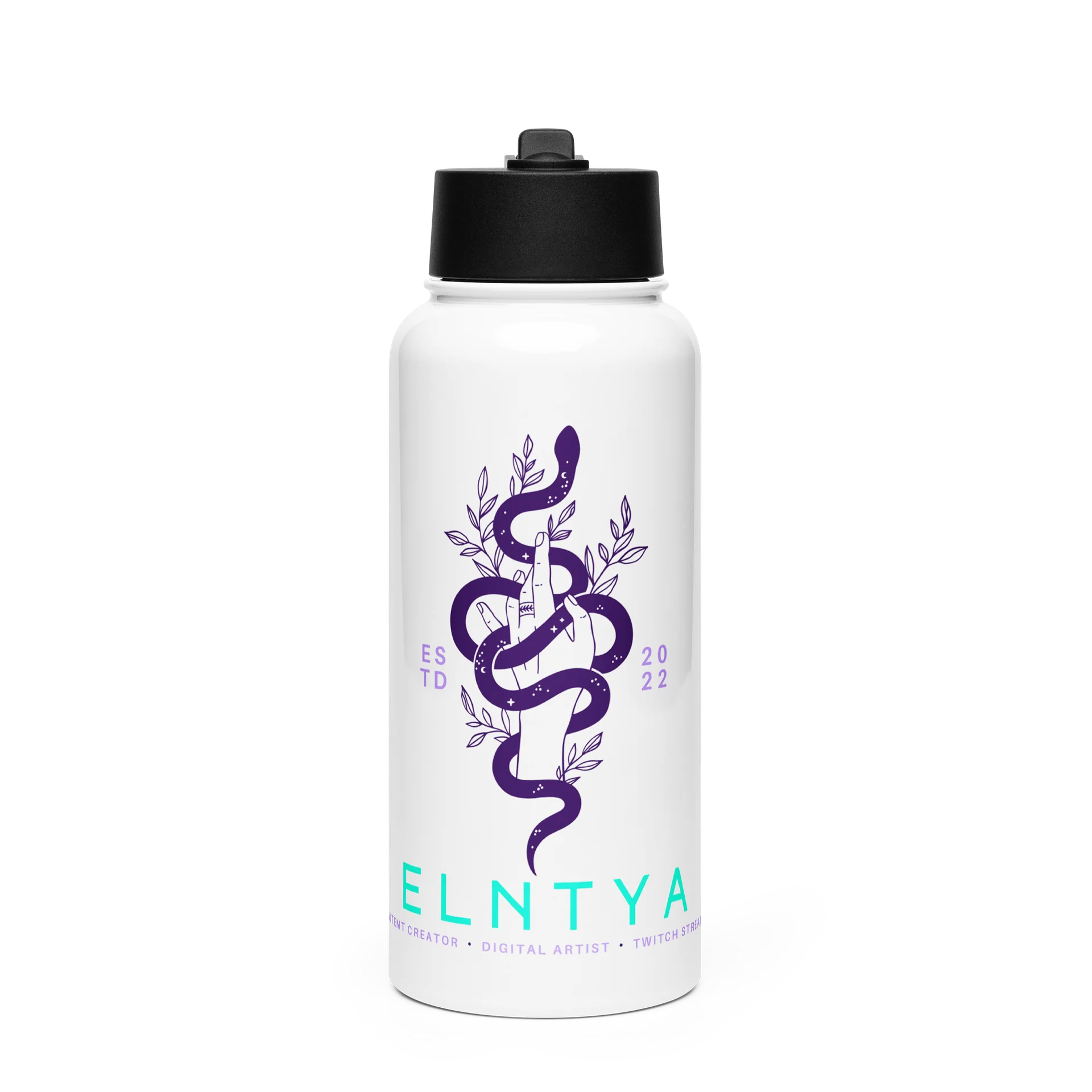 El Snek Logo Stainless Steel Water Bottle product image (1)