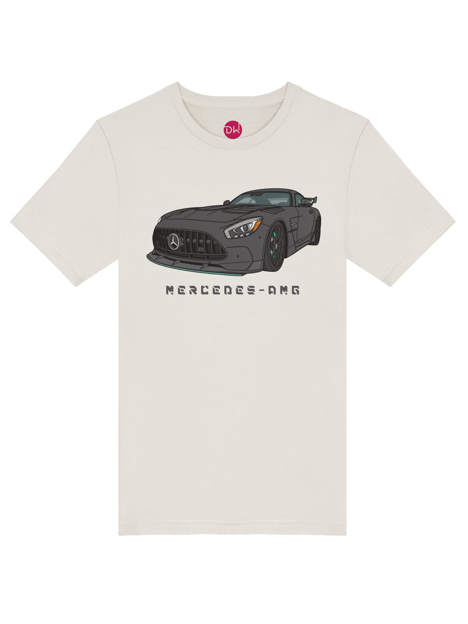 Black Mercedes-AMG GT T-Shirt (Retro, Sketch, Silhouette) product image (38)