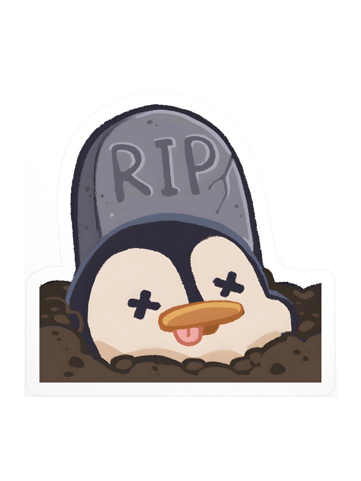 RIP Penguin Sticker product image (1)