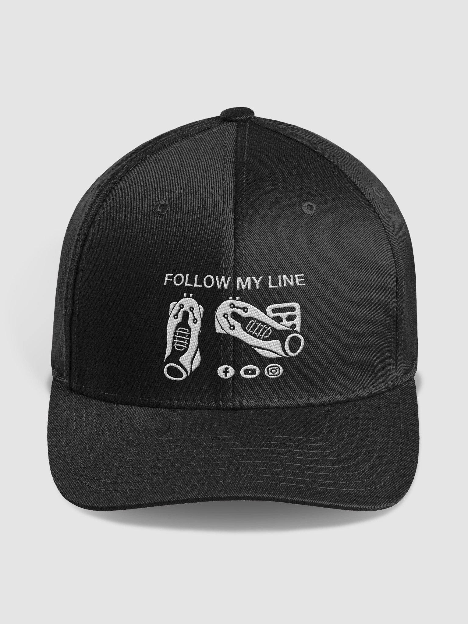 Follow My Line Logo Flexfit Hat product image (1)