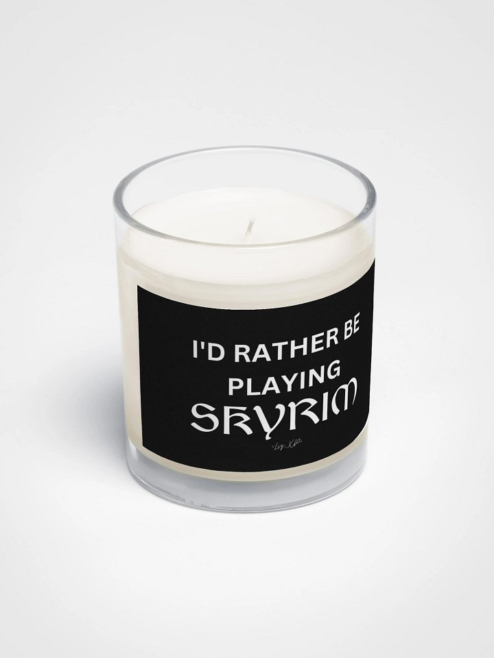 LizXP I'd Rather Be Playing Skyrim Soy Wax Candle product image (2)