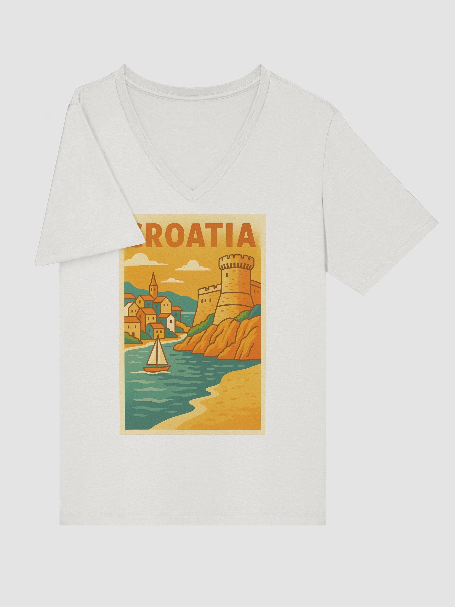Croatia – Women’s V-Neck Tee product image (33)