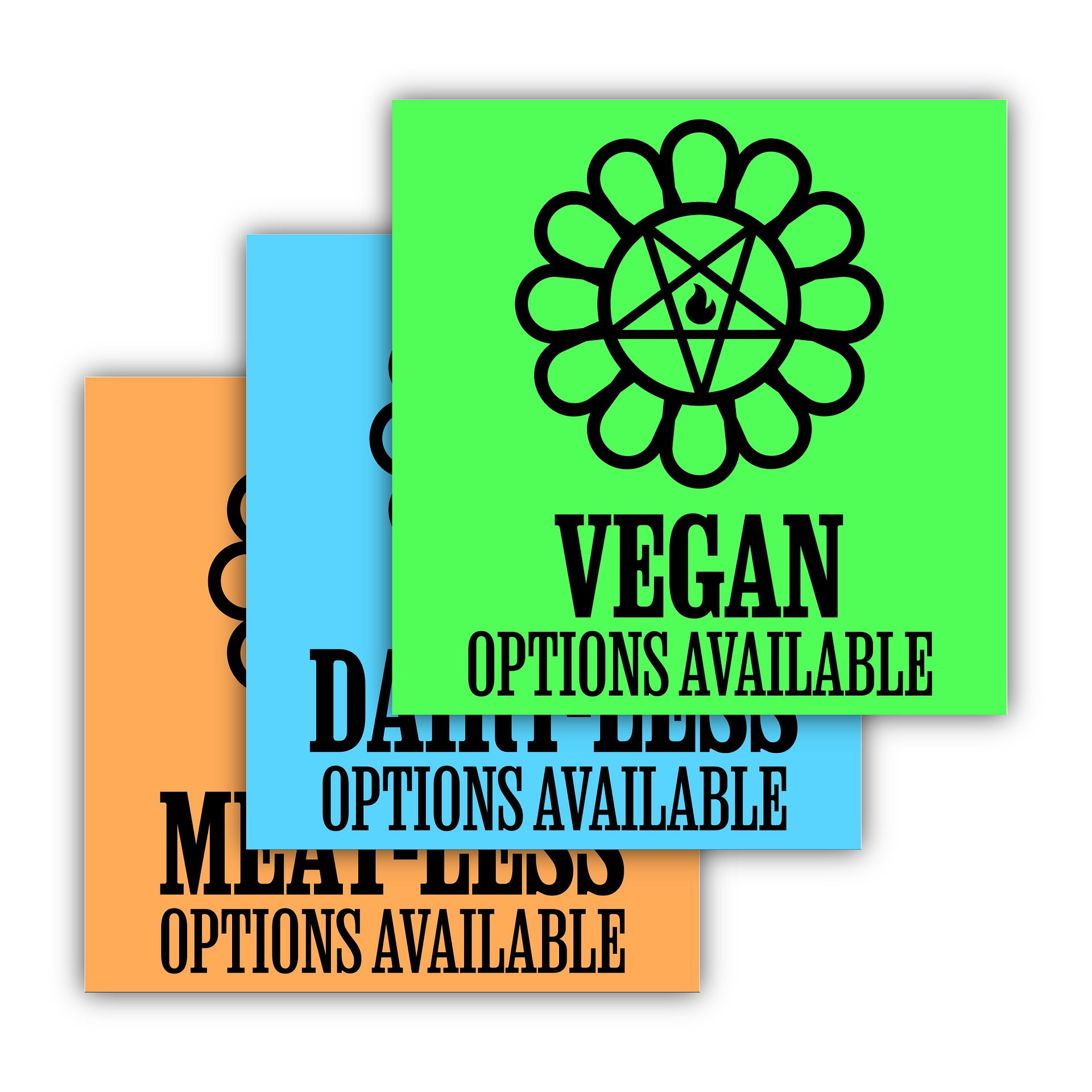 Satanic Veganism - 3 Sticker Packs - (5 in.) product image (5)
