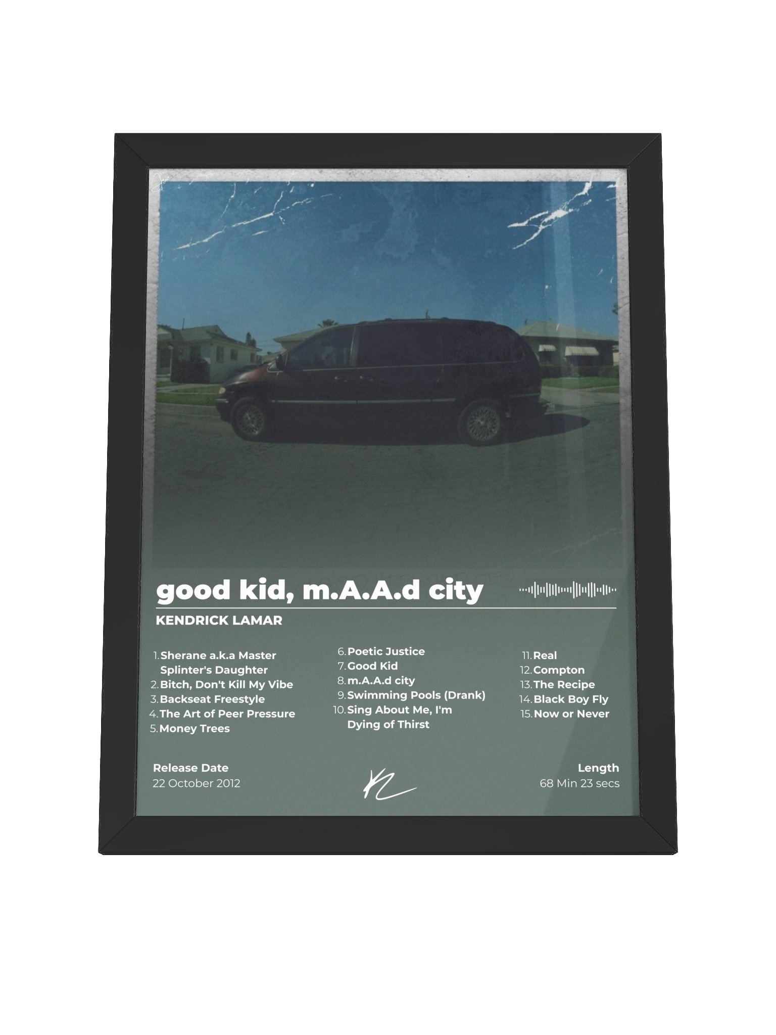 Kendrick Lamar Good Kid, M.A.A.D City Framed Poster product image (7)
