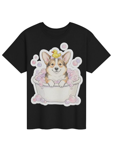 Bubble Bath Corgi Tee