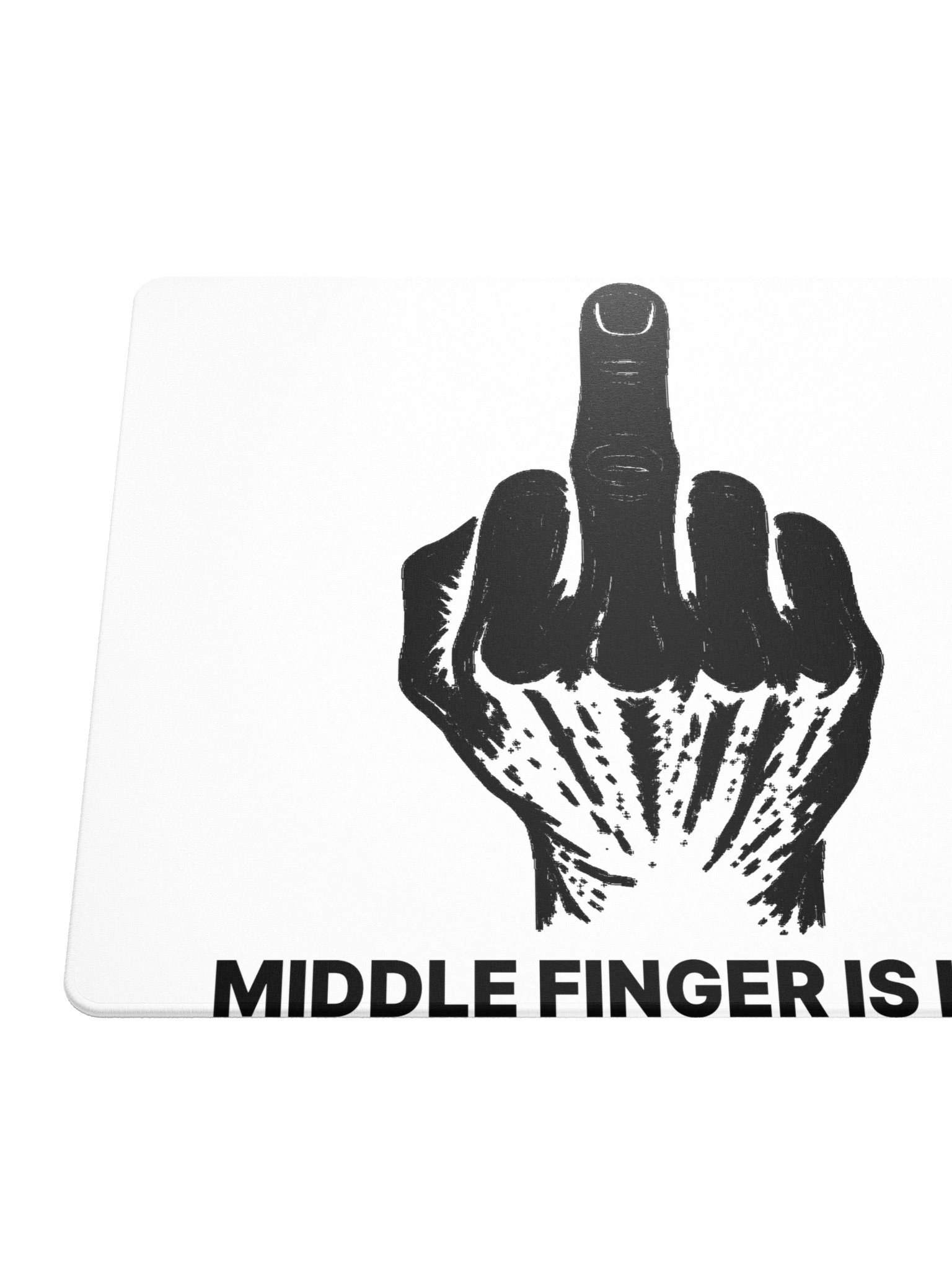 No ShopCo | Gaming Mouse Pad - Black on White product image (6)