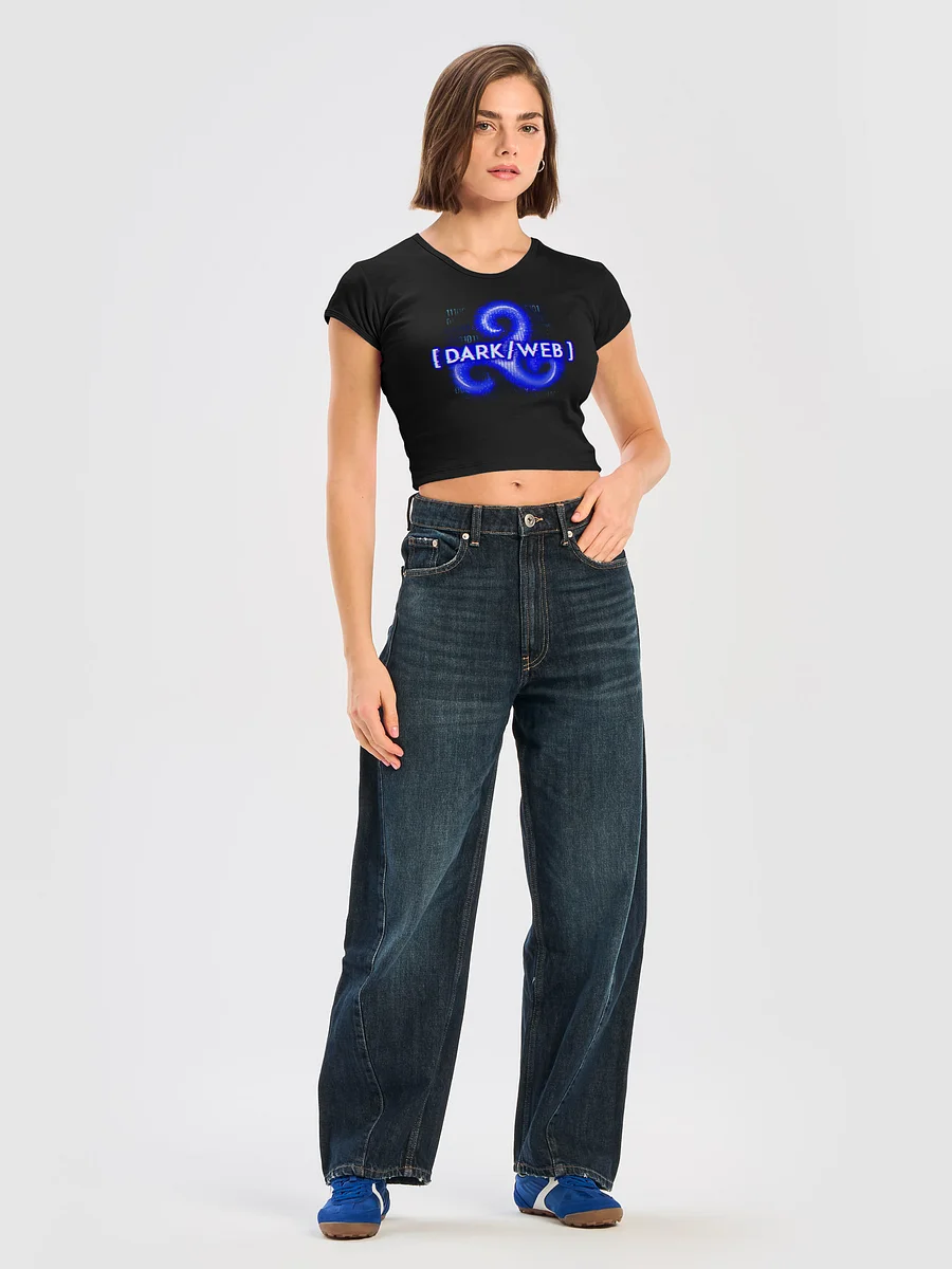 [DARK/WEB]: Title Art Women Crop Top Shirt product image (5)