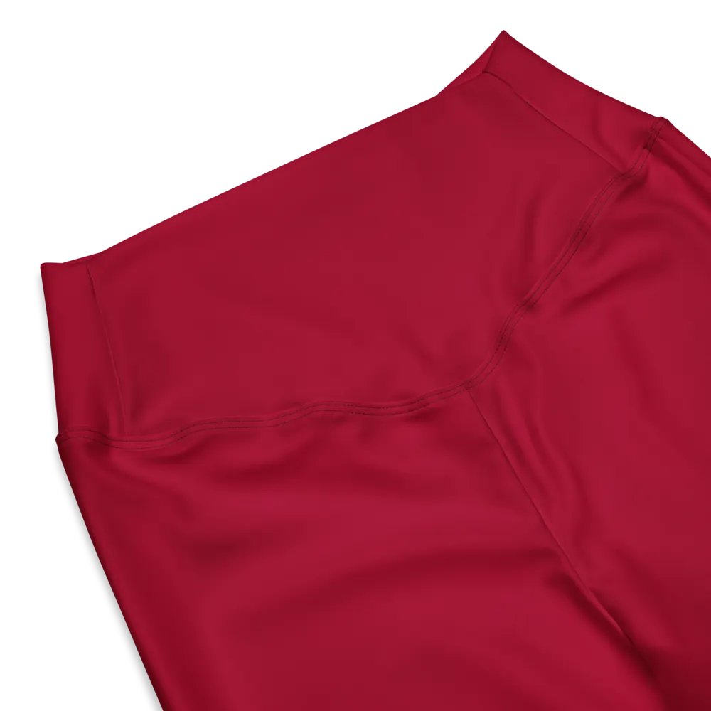 flare leggings- red product image (2)