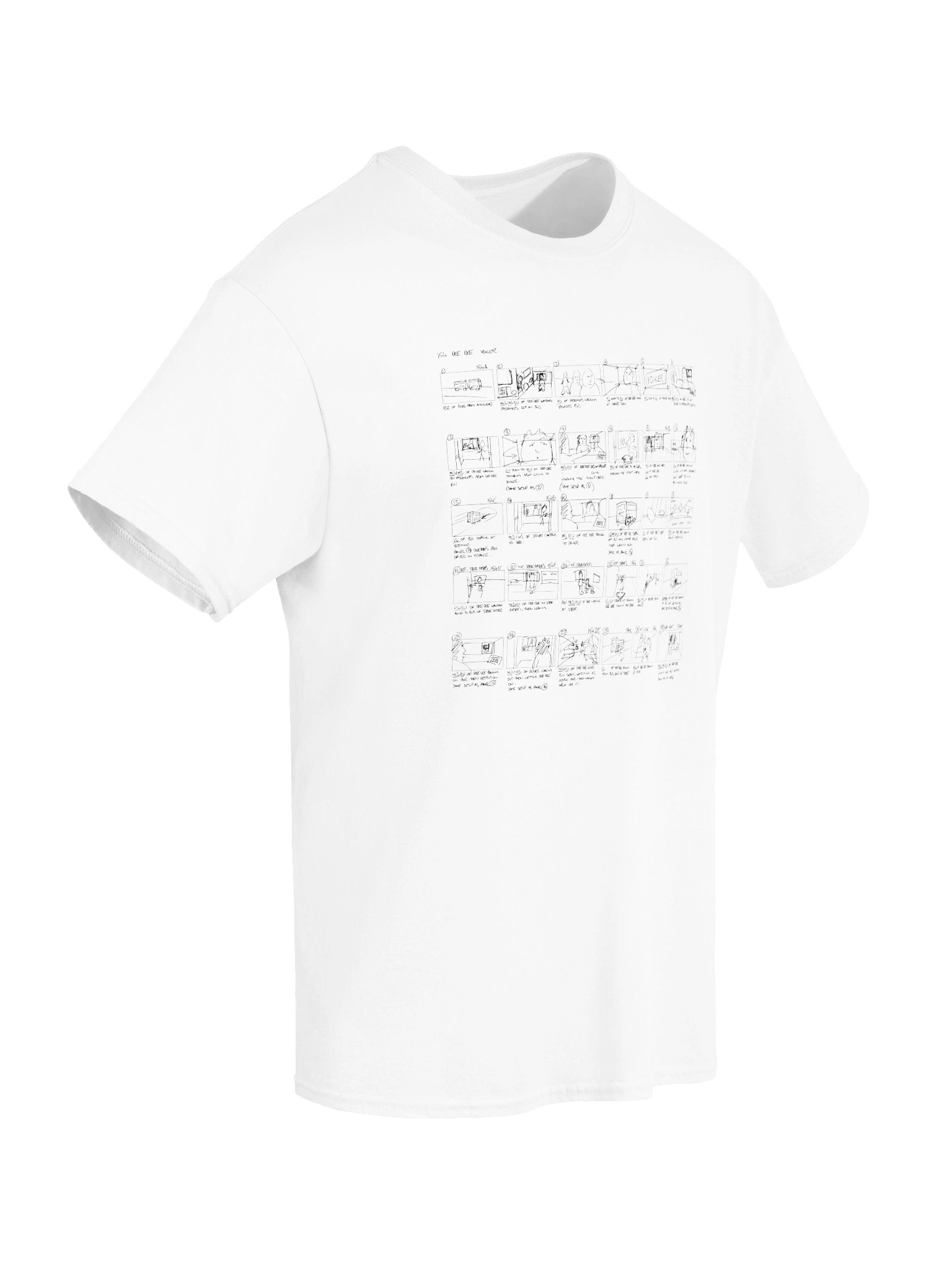 Yoker Storyboard (Black Lines) Heavyweight T-Shirt product image (6)