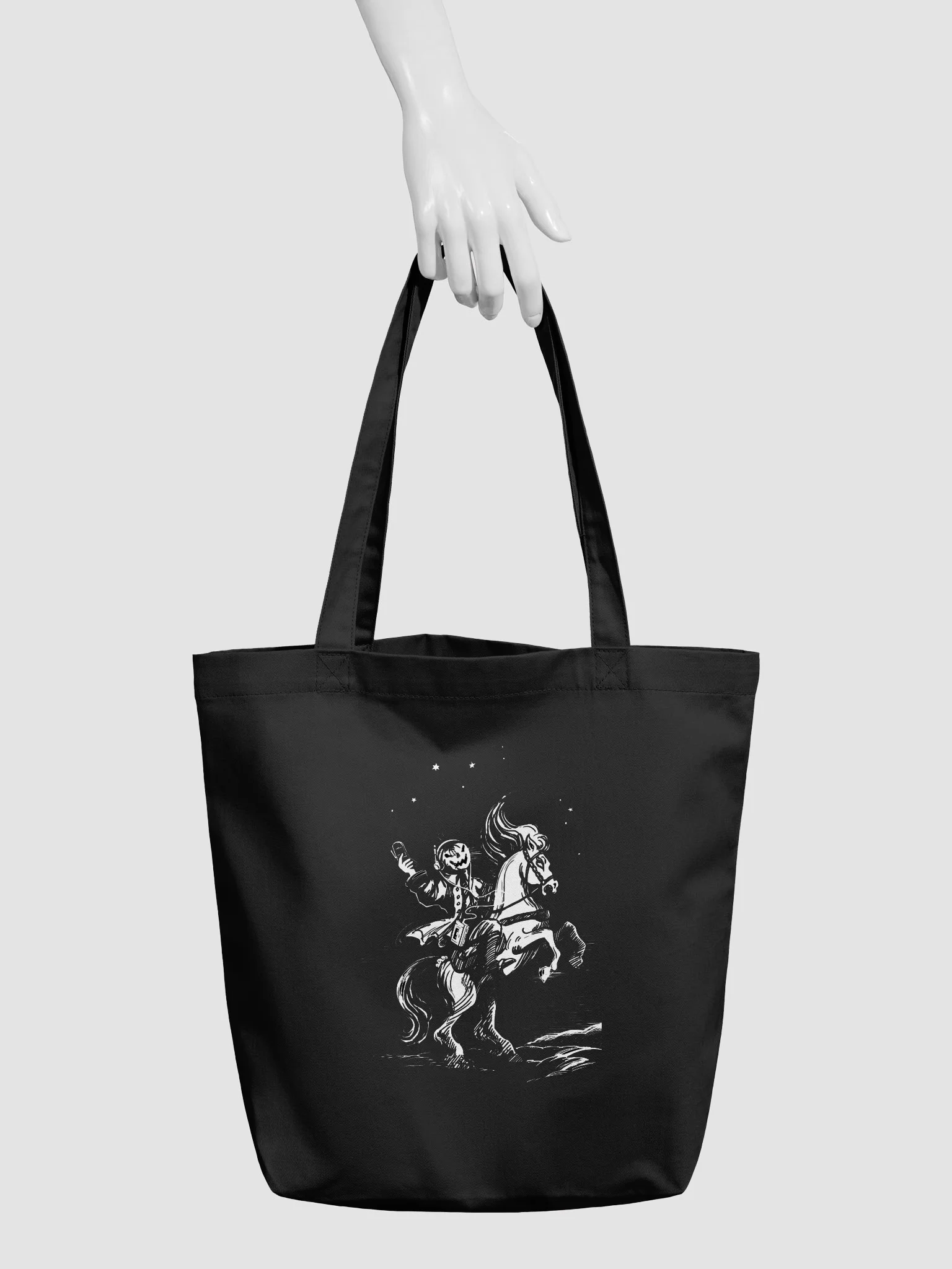 "Sleepy Hollow, 1998" Woodcut Horseman Tote product image (3)