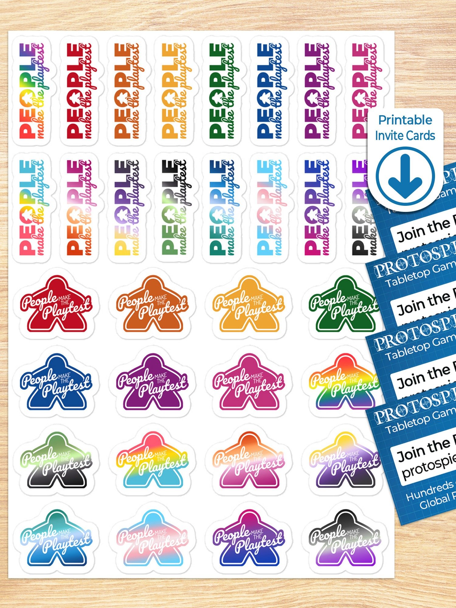 Pride Colors PMTP Sticker Sheet Ambassador Kit product image (3)