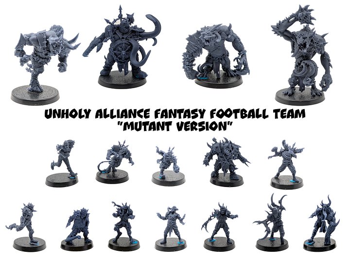 Unholy Alliance Fantasy Football Team "Mutant Version" - Brutefun Miniatures product image (1)