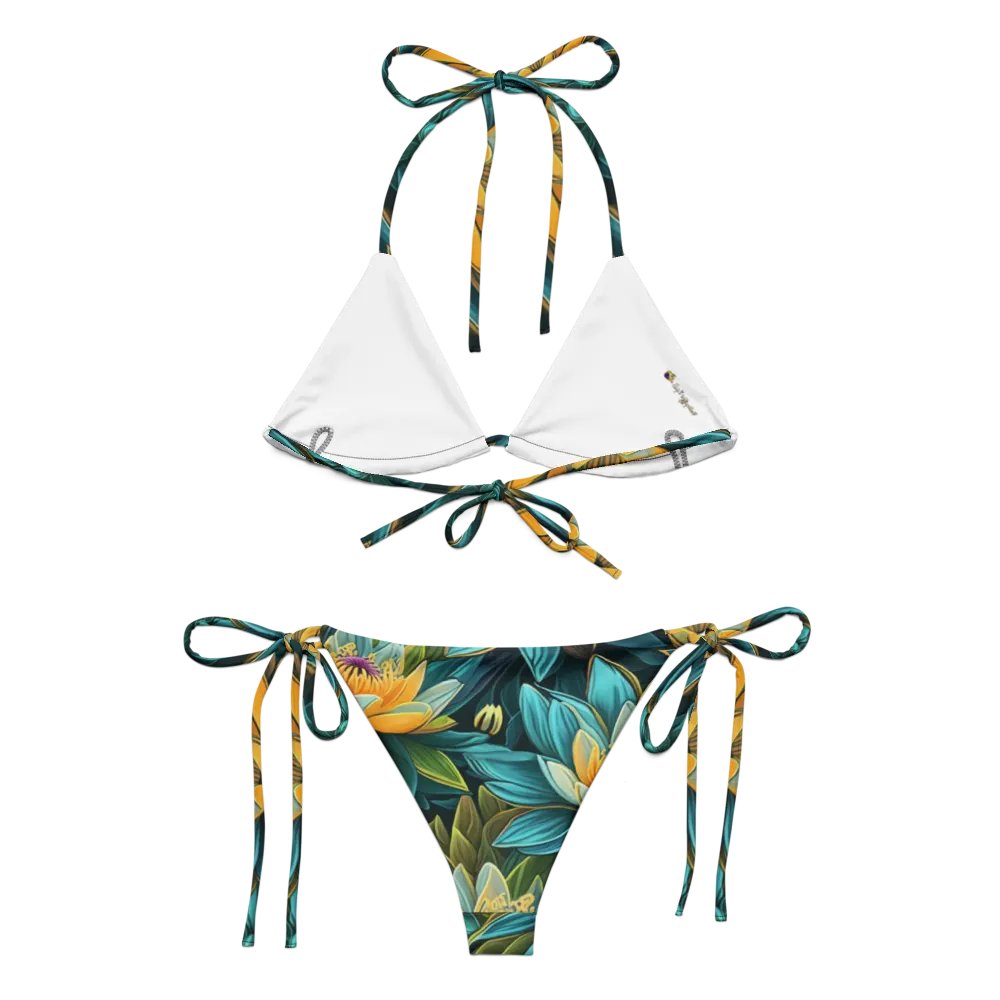 Lotus blue string bikini product image (2)