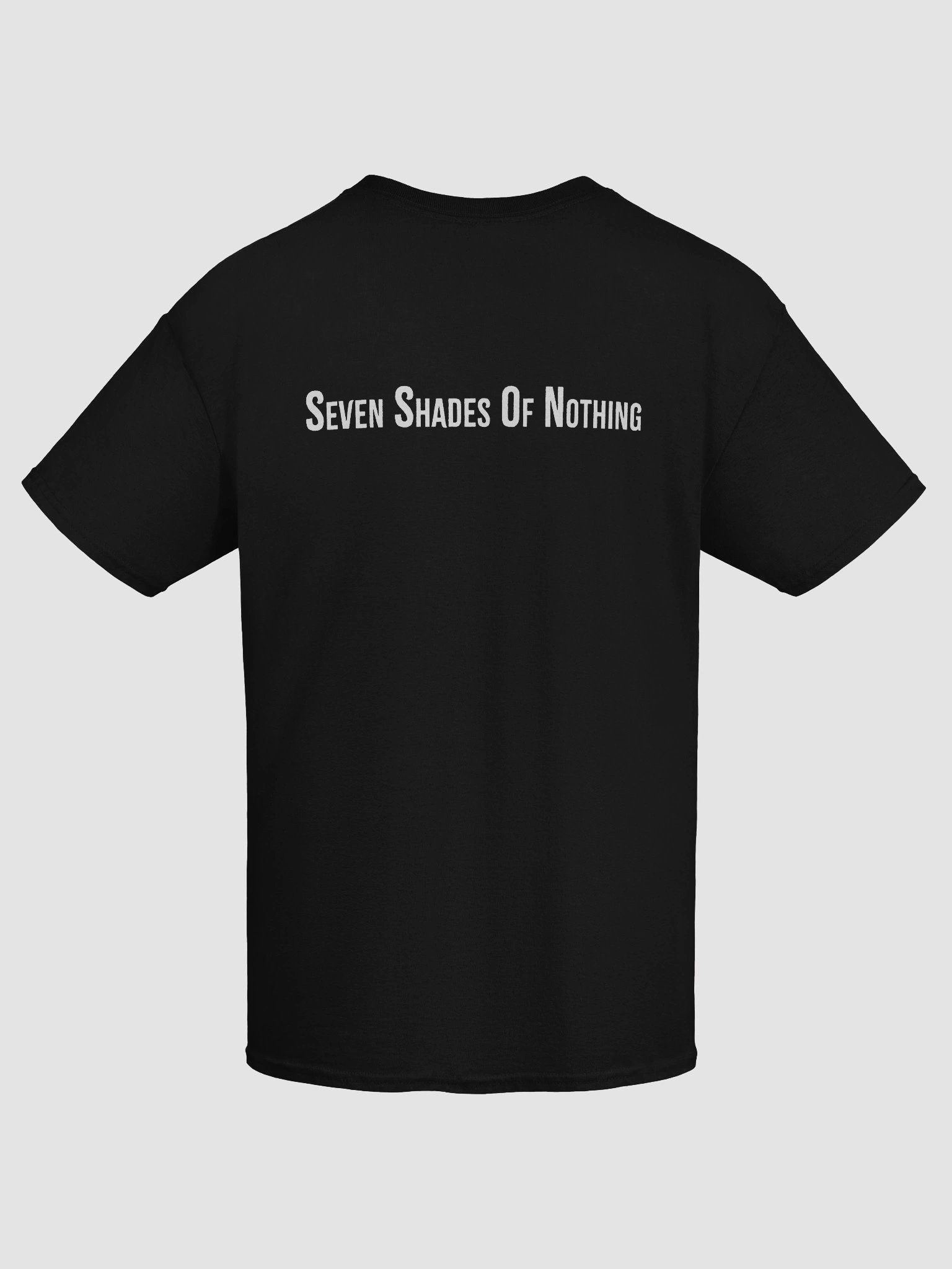 Seven Shades of Nothing White Logo on Gildan Heavyweight T-Shirt product image (9)