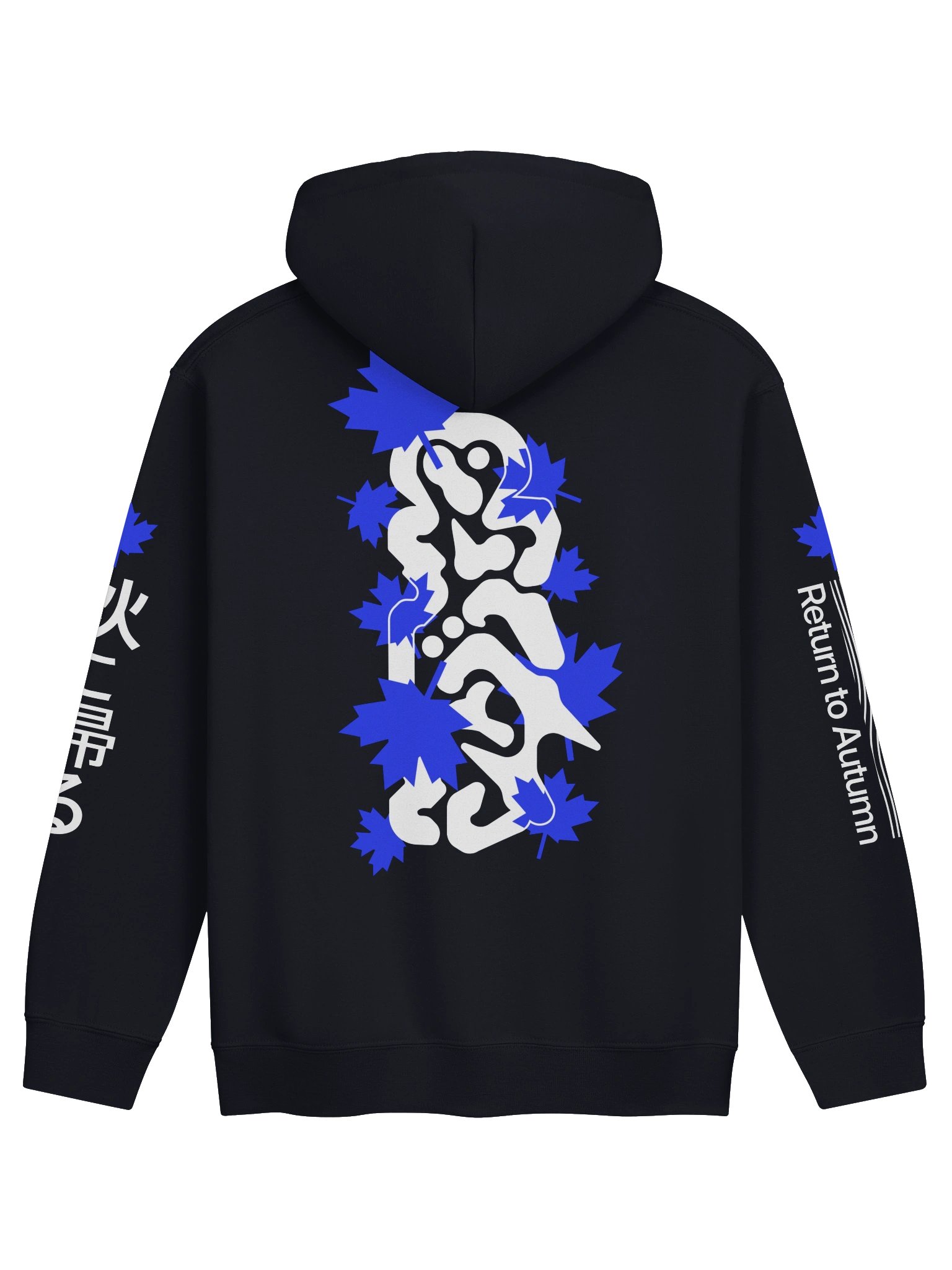 秋に帰る Return to Autumn Hoodie (Blue Edition) product image (6)