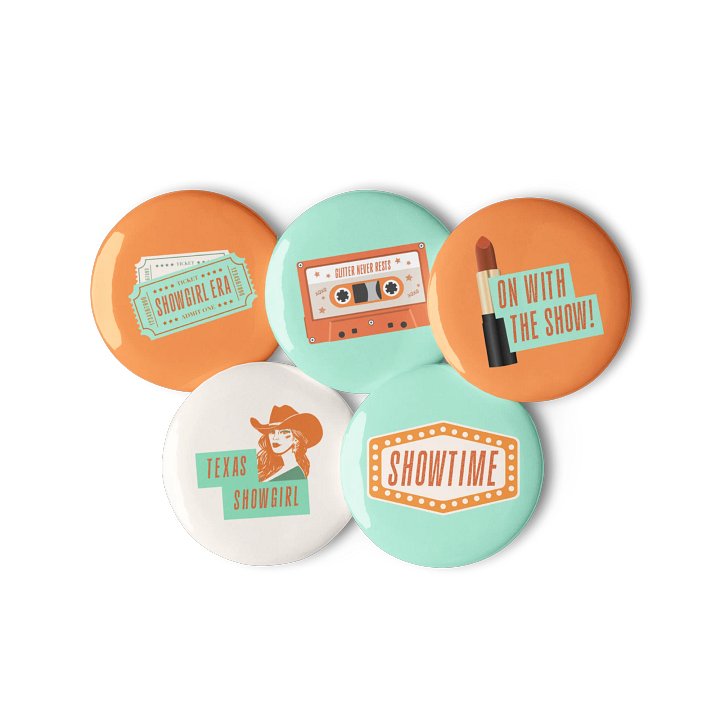 It's Showtime! Pin Buttons Set - Show Business Collection product image (1)