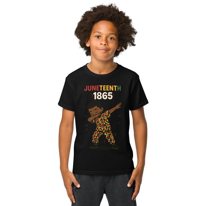 Juneteenth Dab Celebration Youth Tee product image (1)