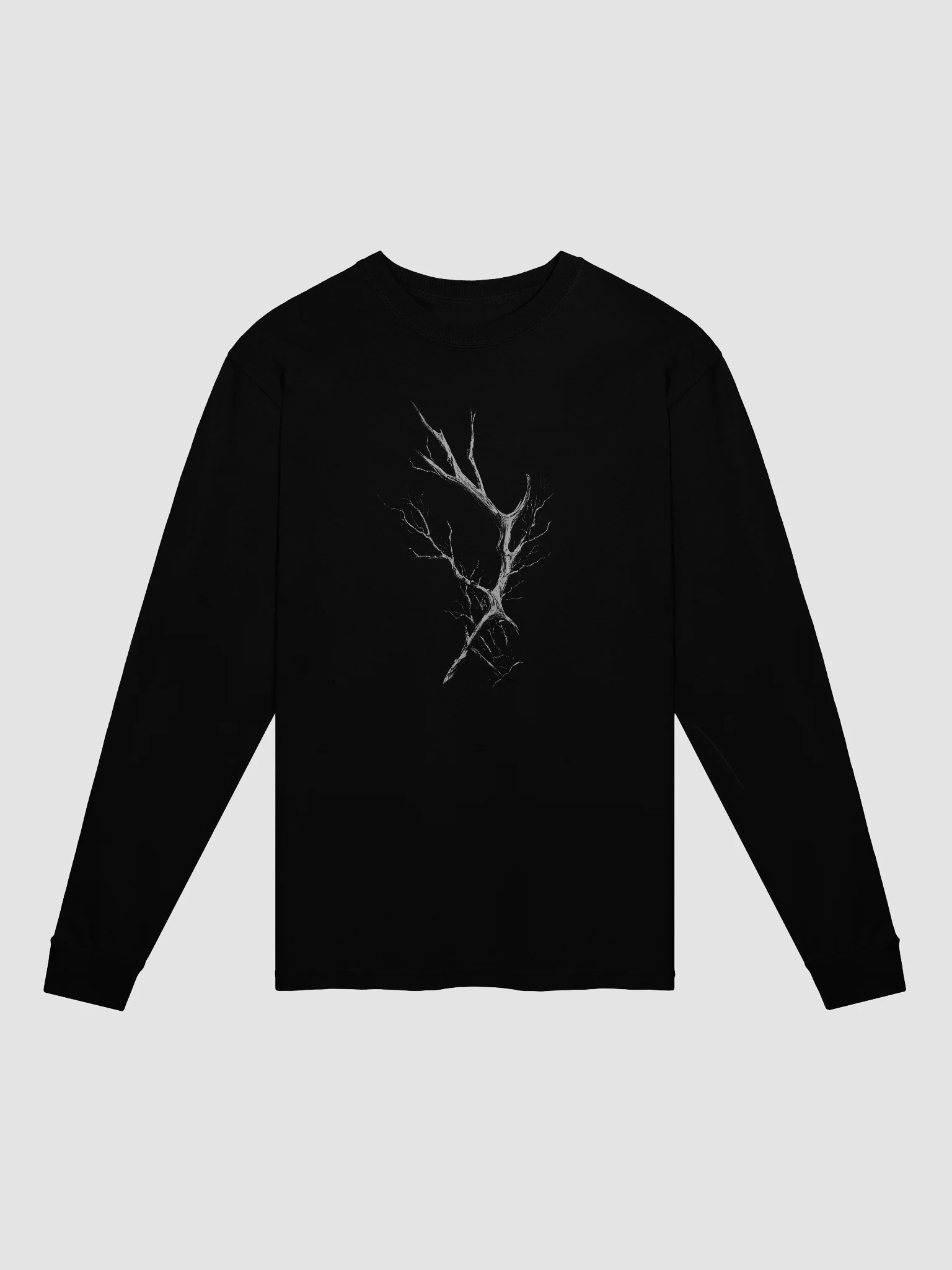 Lightning Branch Black Long Sleeve Shirt product image (1)