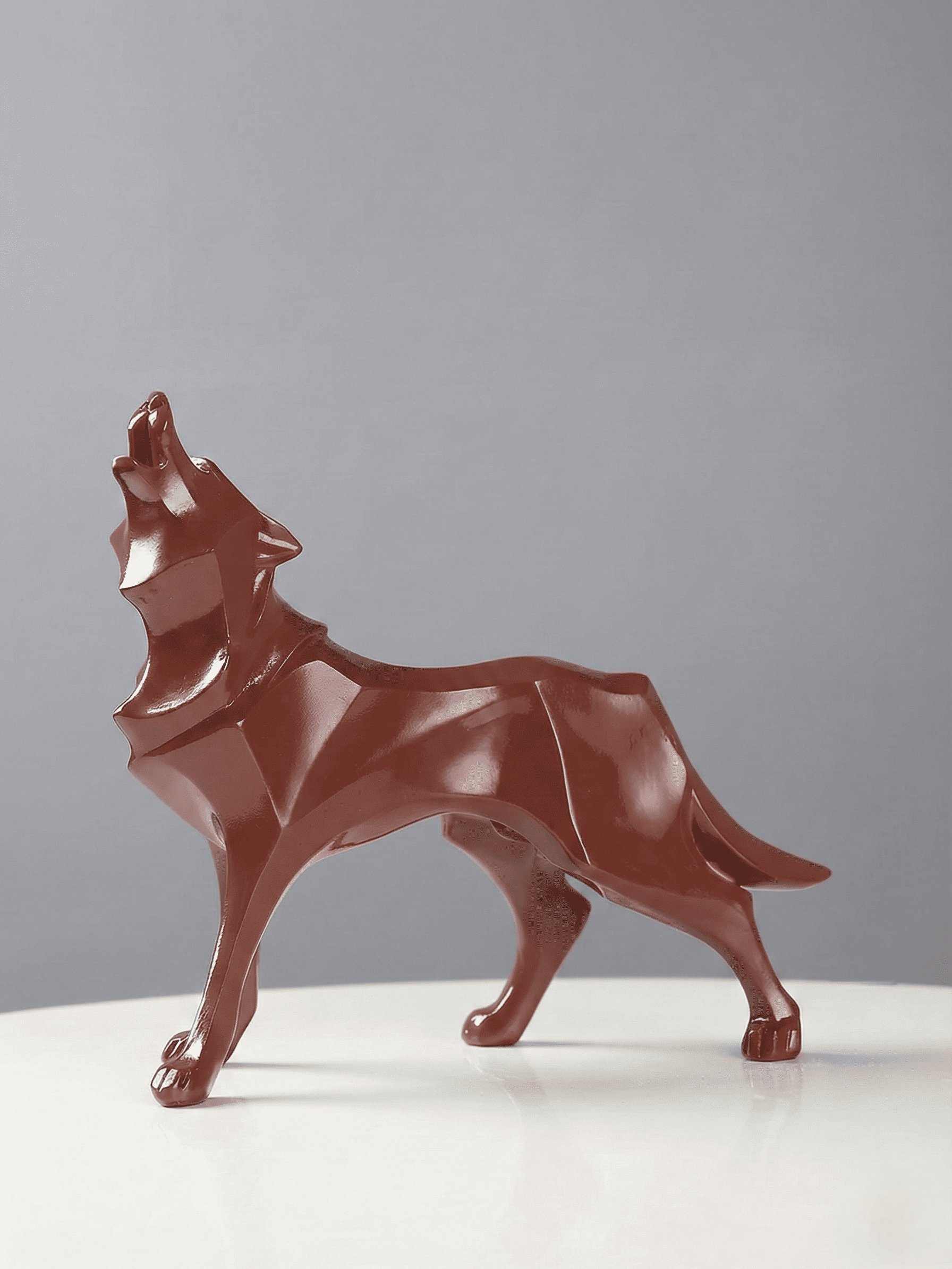 Abstract Wolf Statue | Geometric Animal Figurines | Nordic Home Decor | Office Room Interior Decoration | Sculpture Crafts product image (5)