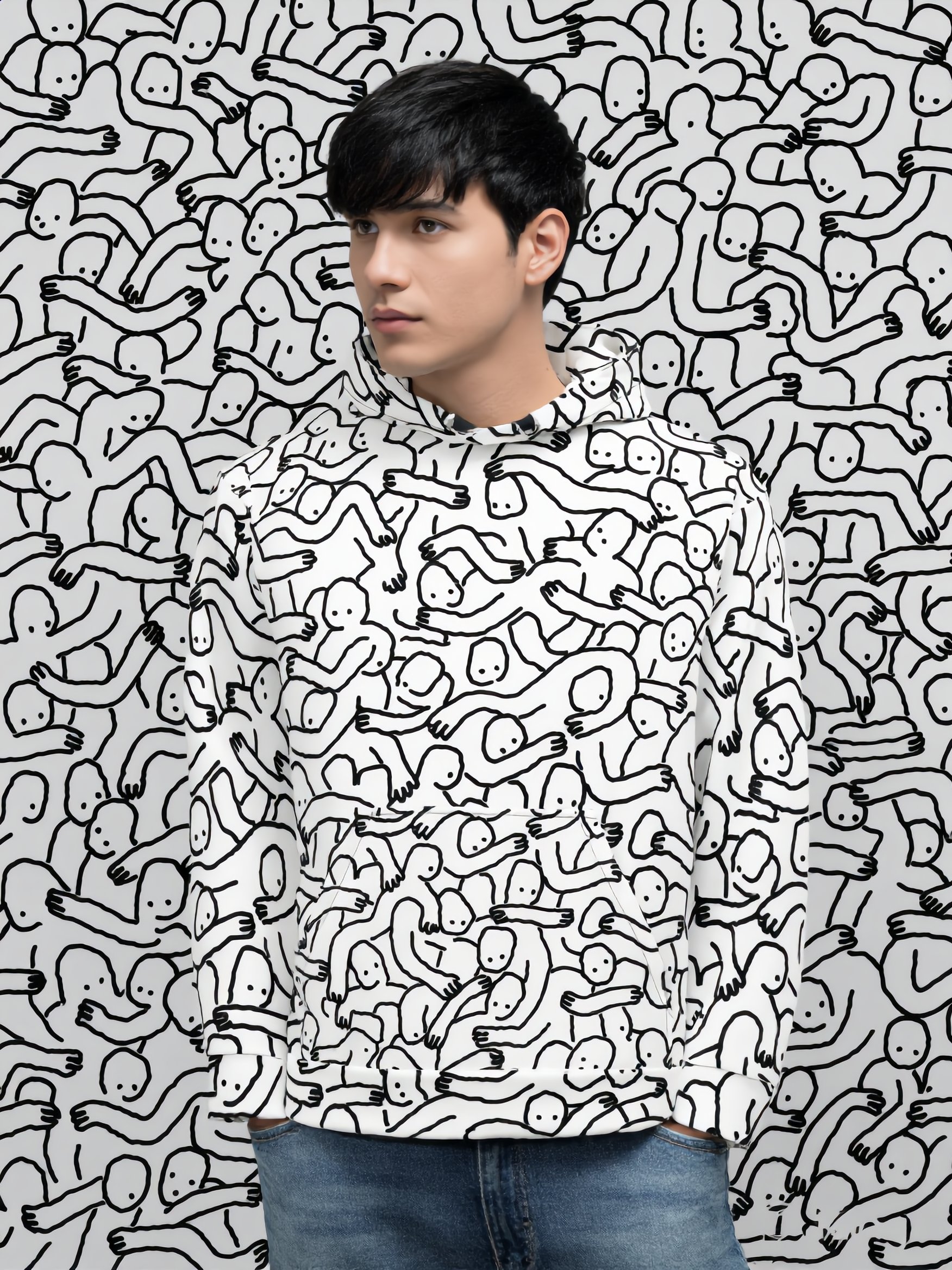 Overstimulated Shadowplay Unisex Cotton Hoodie product image (2)